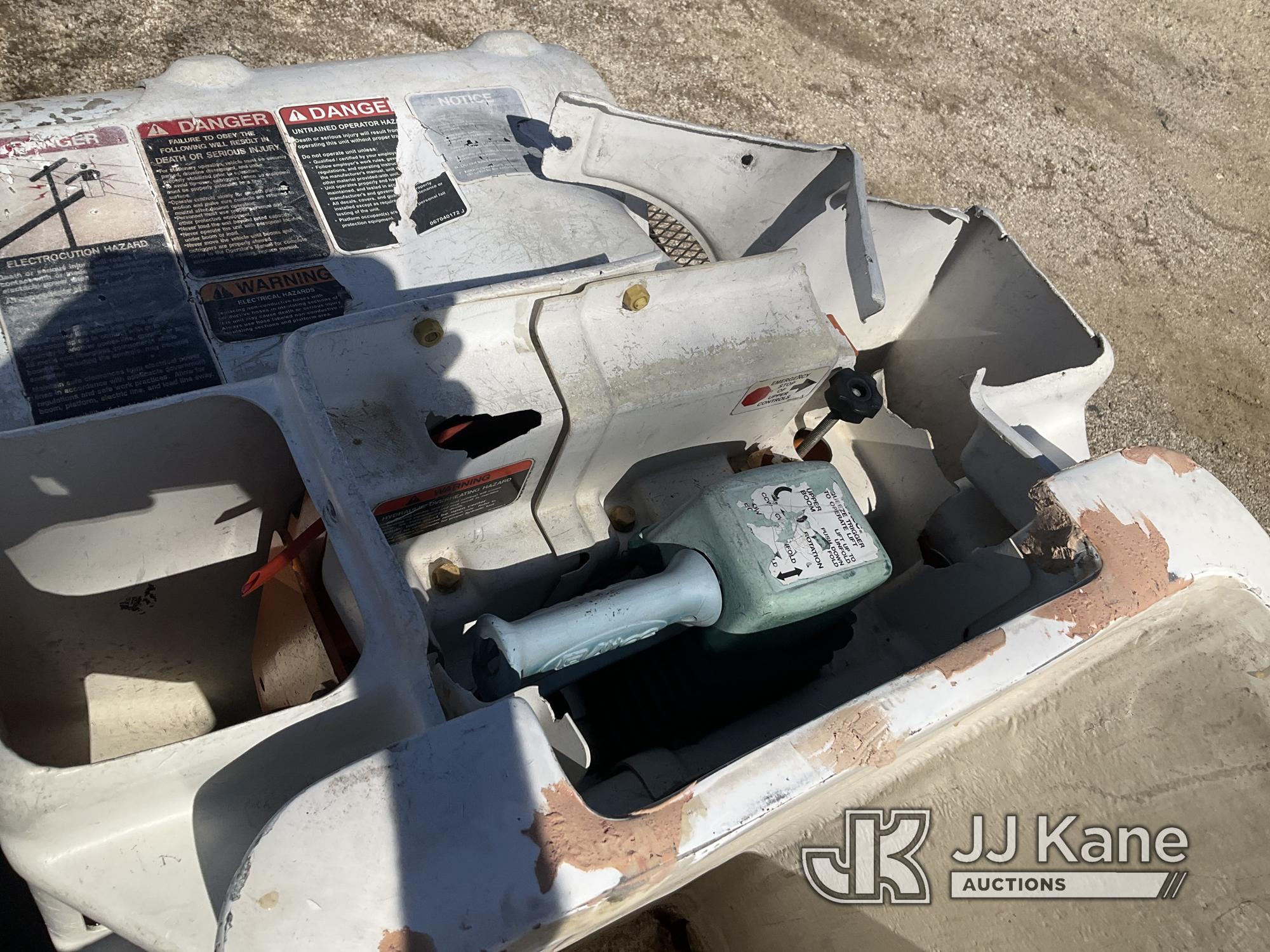 (Kansas City, MO) Altec LRV55, Over-Center Bucket Truck mounted behind cab on 2006 GMC C7500 Chipper