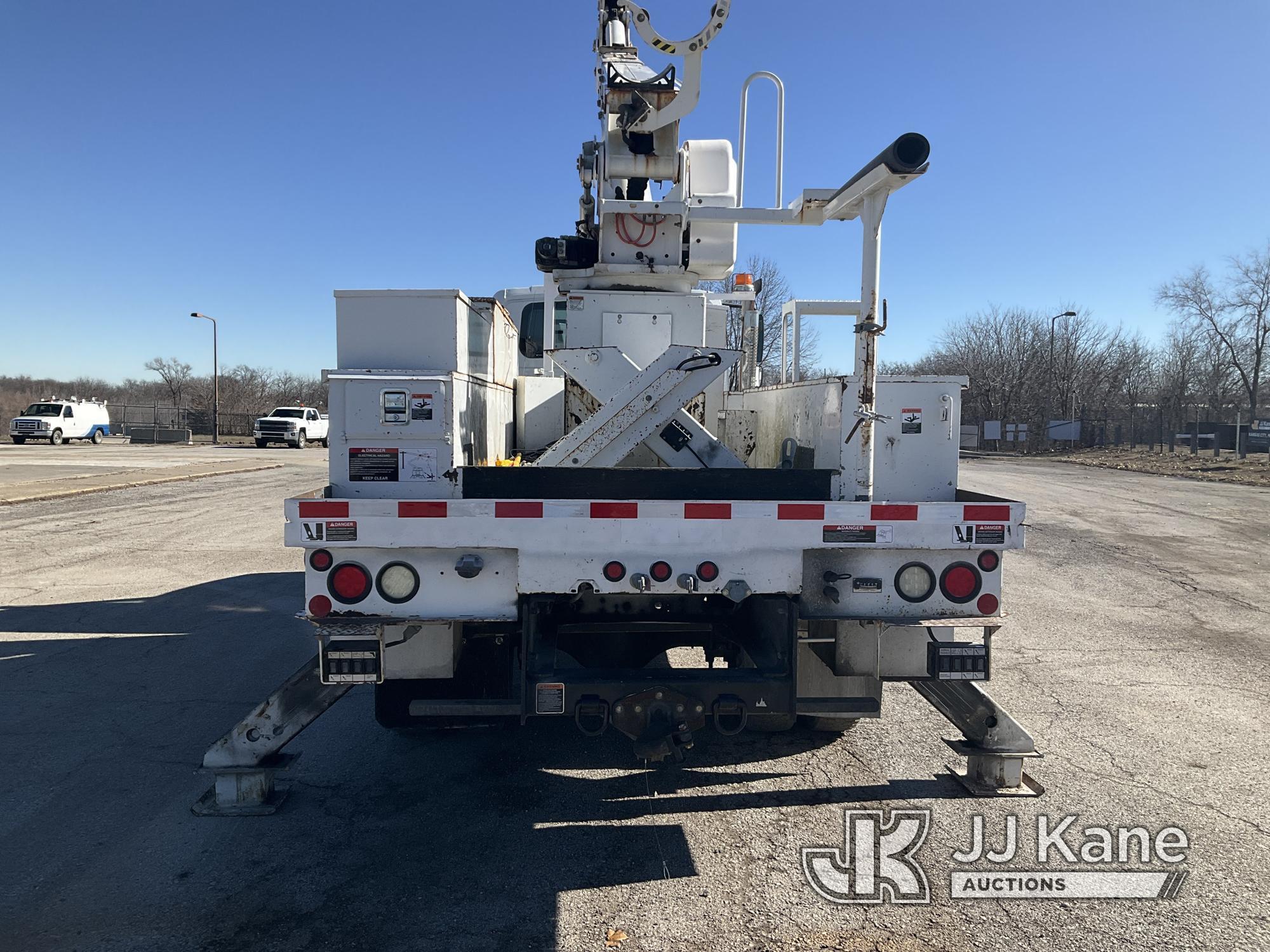 (Kansas City, MO) Altec AA55E, Material Handling Bucket rear mounted on 2012 International 7300 4x4