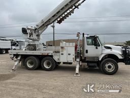 (Waxahachie, TX) Altec DM47-TR, Digger Derrick rear mounted on 2015 International 7400 T/A Flatbed/U