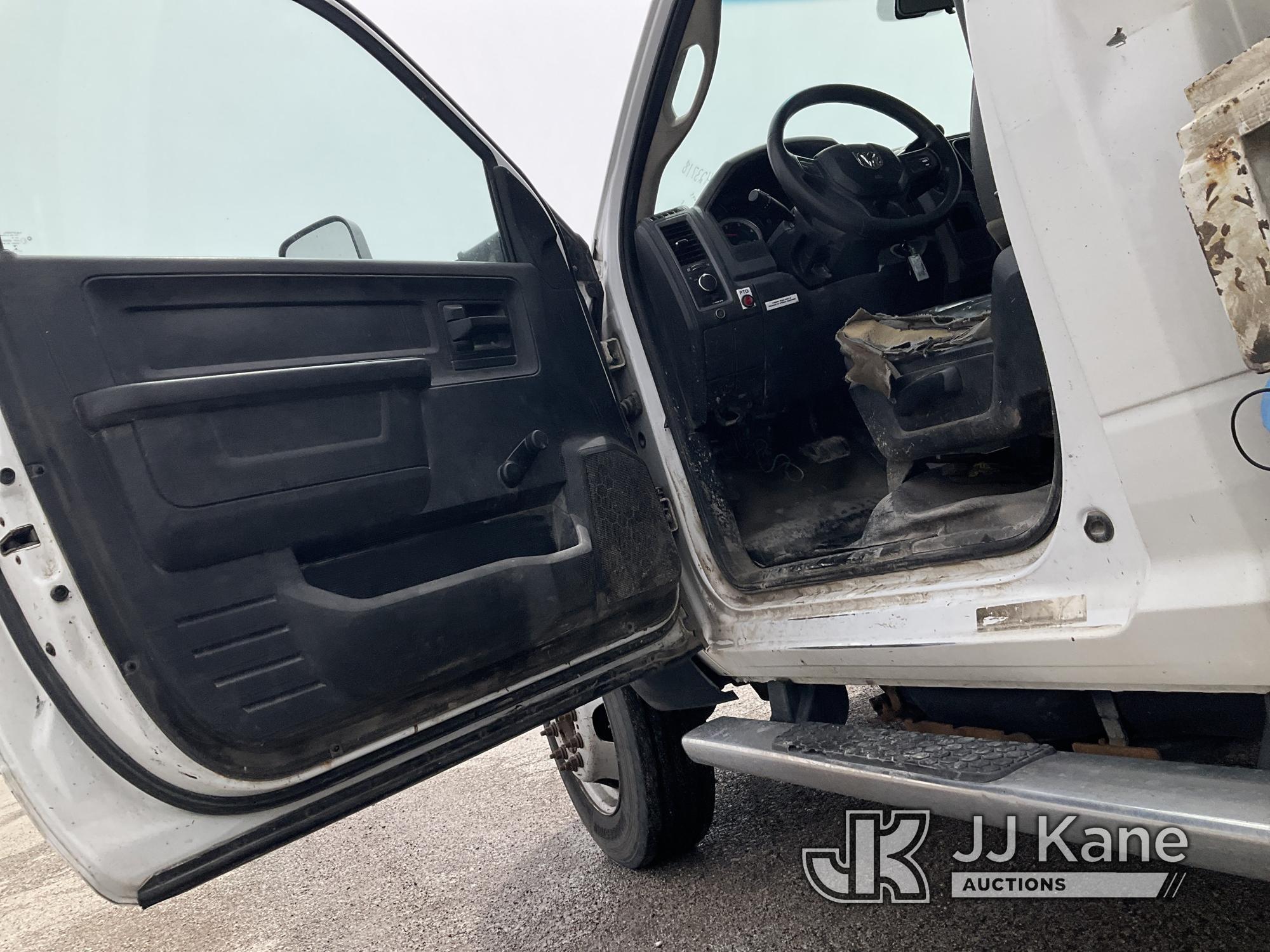 (Kansas City, MO) Stellar 3200A, Knuckleboom Crane mounted behind cab on 2014 RAM 5500 Flatbed/Servi