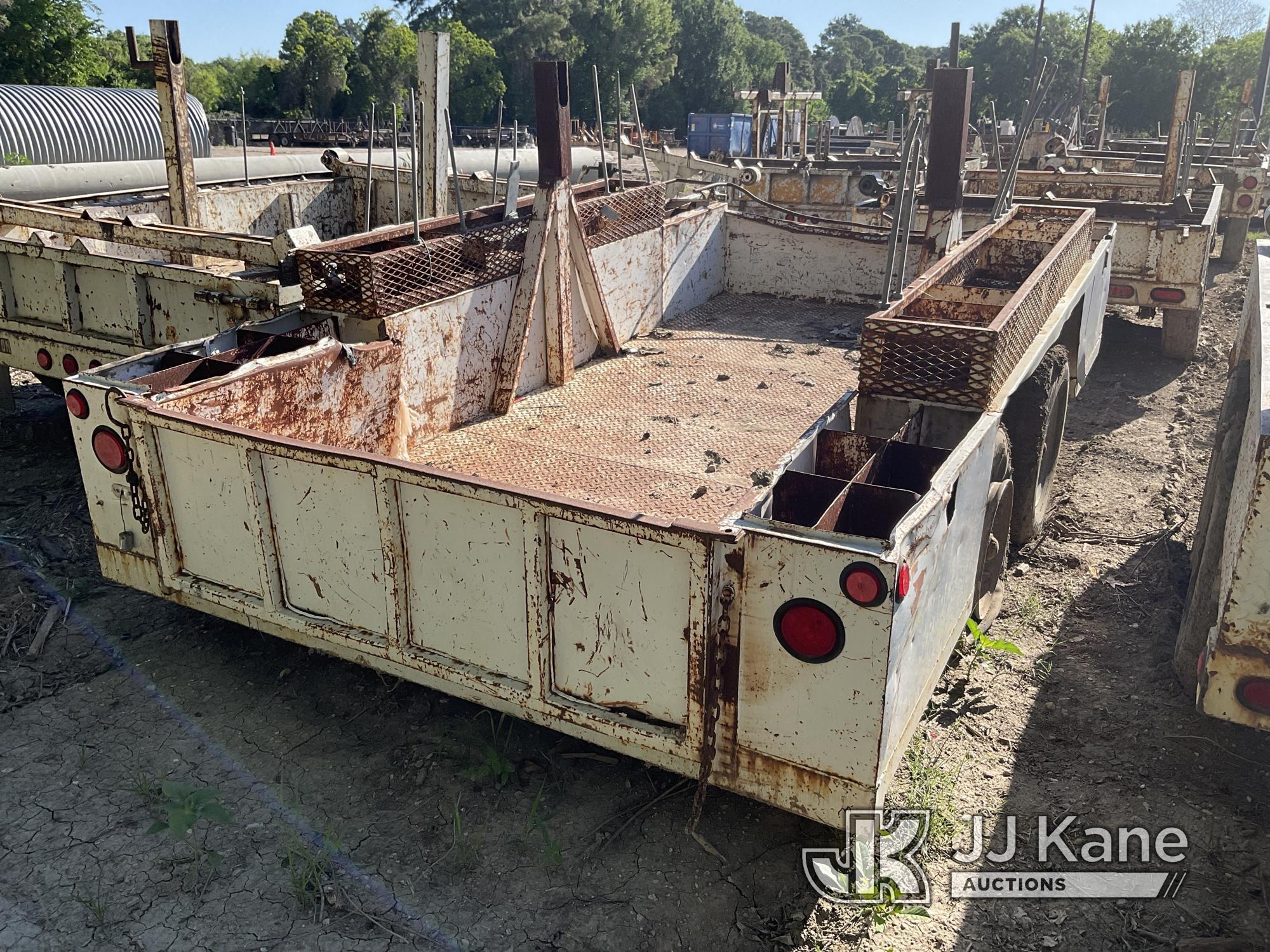 (Cypress, TX) 2000 Delphi T/A Pole/Material Trailer Stand & Rolls, Rear Tires Flat