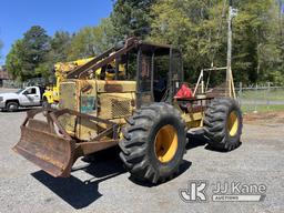 (Farmerville, LA) LaVaCo Rubber Tired Skidder Runs & Moves) (Missing Serial Plate