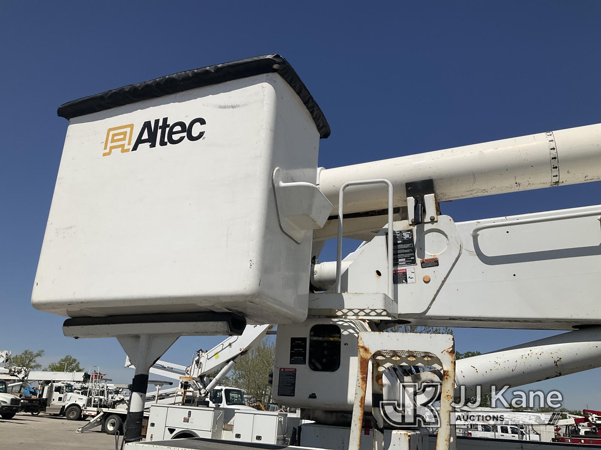 (Kansas City, MO) Altec AA755-MH, Articulating Material Handling Bucket Truck rear mounted on 2014 F