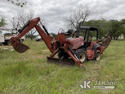 (Fredericksburg, TX) 2008 Ditch Witch RT115 Rubber Tired Trencher Runs, Moves and Operates, Rear Tir