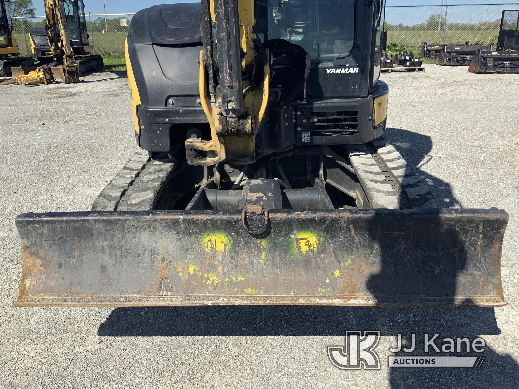 (Hawk Point, MO) Yanmar VIO45 Mini Hydraulic Excavator Runs, Moves & Operates) (Missing Serial Plate