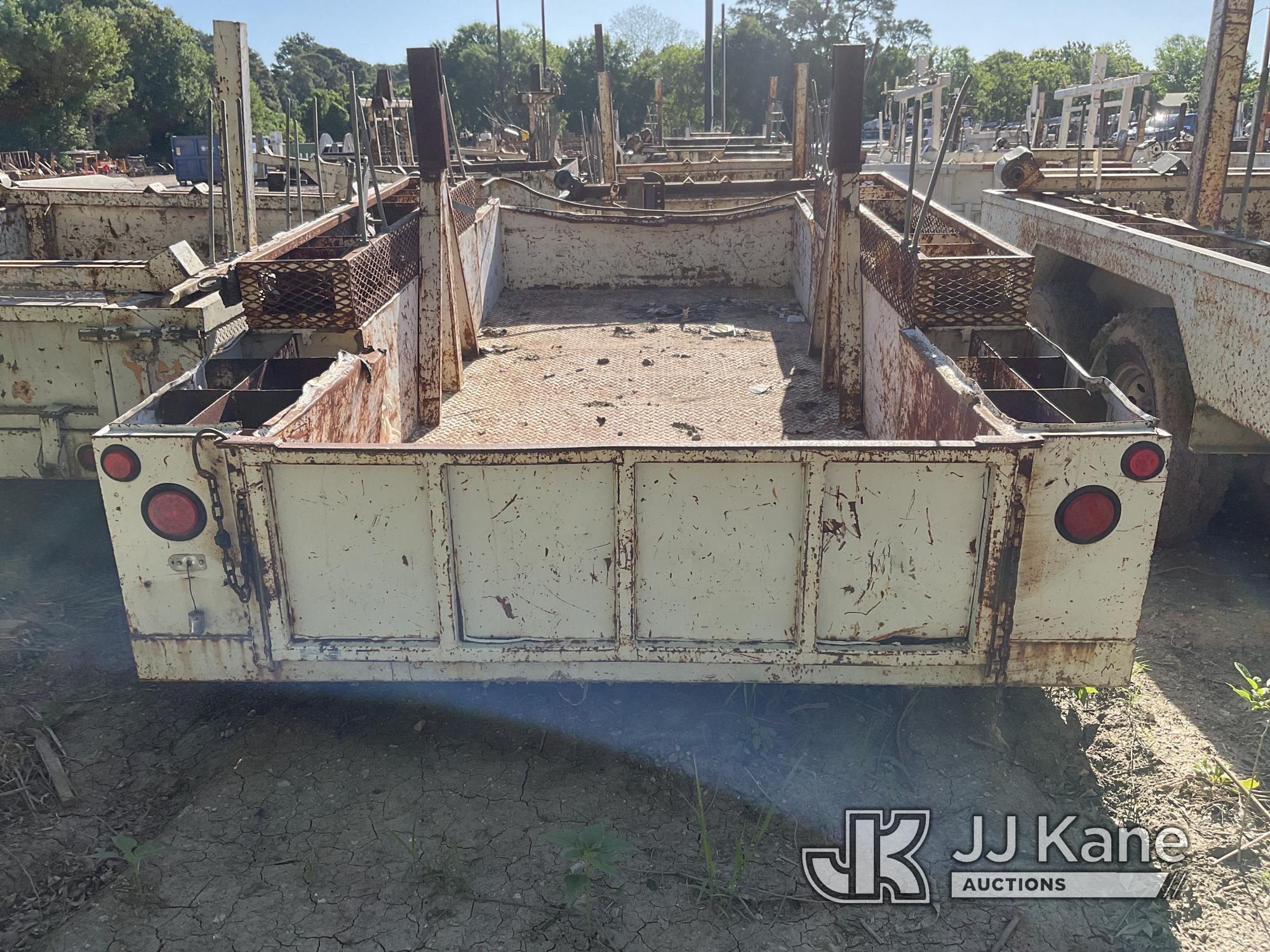 (Cypress, TX) 2000 Delphi T/A Pole/Material Trailer Stand & Rolls, Rear Tires Flat