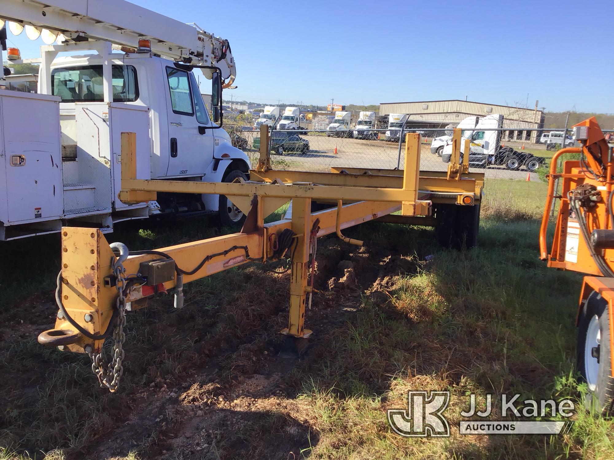 (Byram, MS) 2000 Brooks Brothers S/A Extendable Pole Trailer Emergency Breakaway Cable Missing