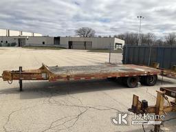 (Sun Prairie, WI) 1992 Eager Beaver 10HDB TRAILER Needs tire (punctured) Deck Is 8FT Wide And 24FT L