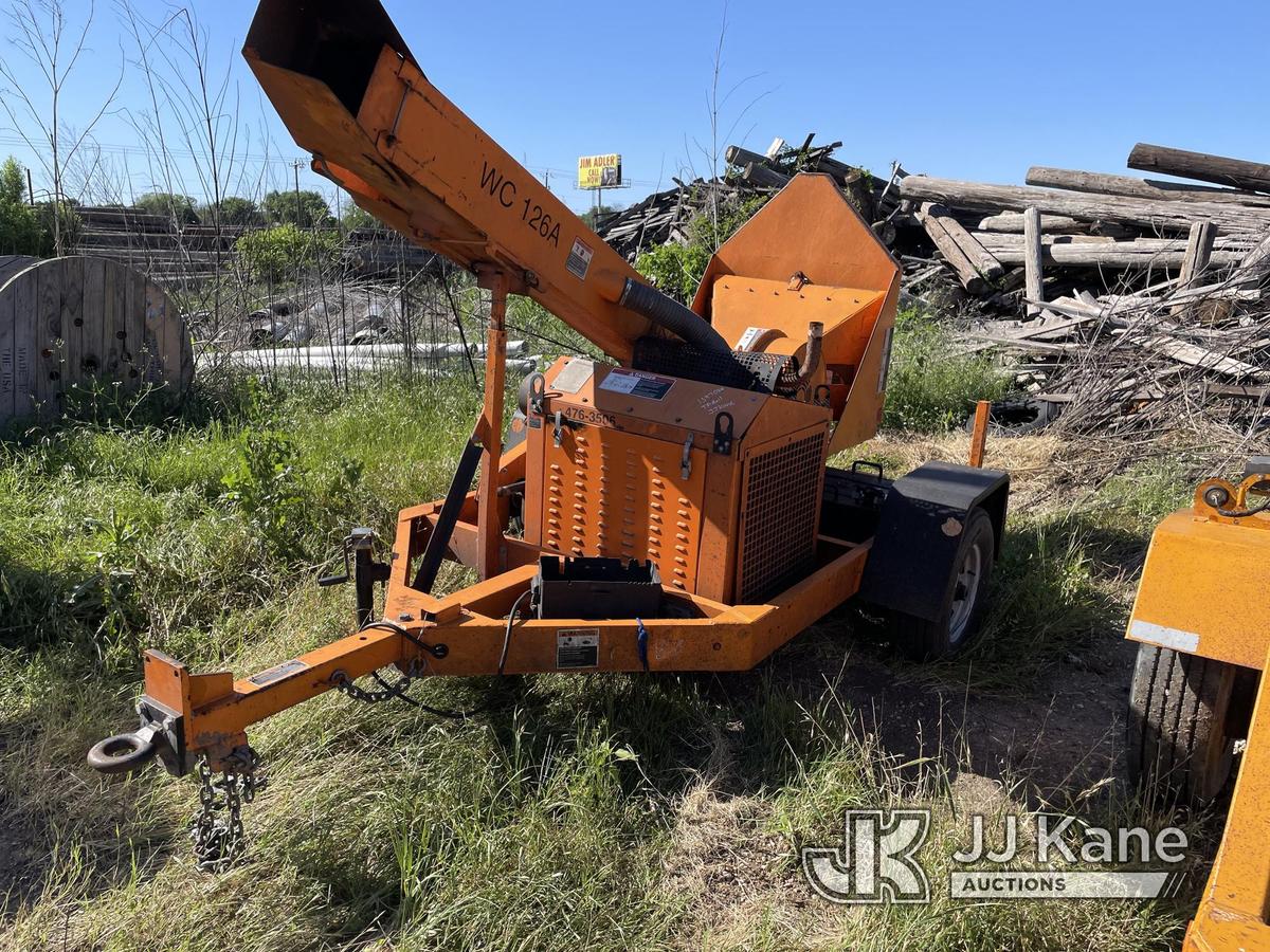 (San Antonio, TX) 2013 Altec WC126A Chipper (12in Drum), trailer mtd No Title) (Not Running, Conditi