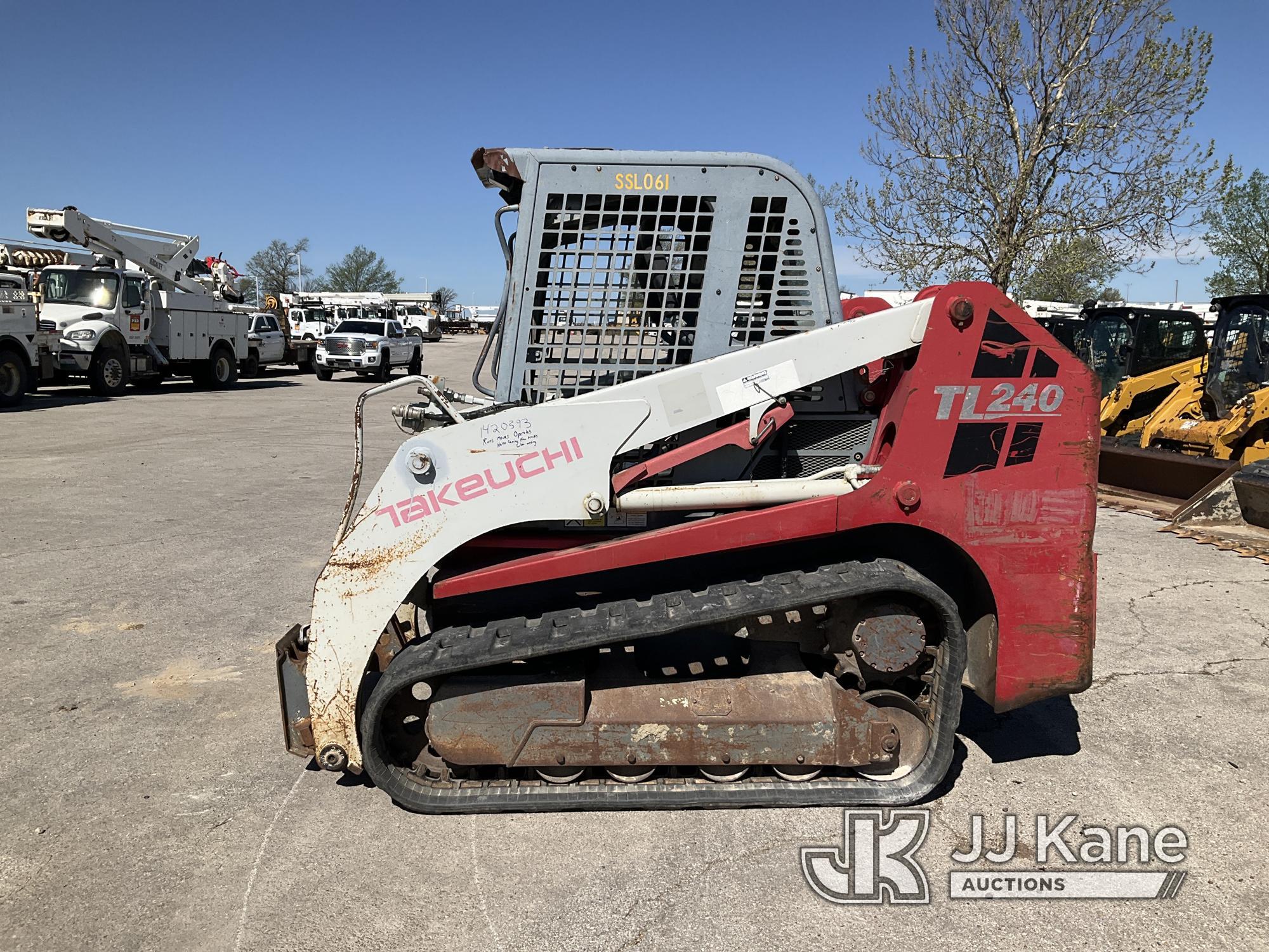 (Kansas City, MO) 2009 Takeuchi TL240 Tracked Skid Steer Loader Runs, Moves, & Operates) (Popping No