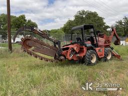 (Fredericksburg, TX) 2008 Ditch Witch RT115 Rubber Tired Trencher Runs, Moves and Operates, Rear Tir