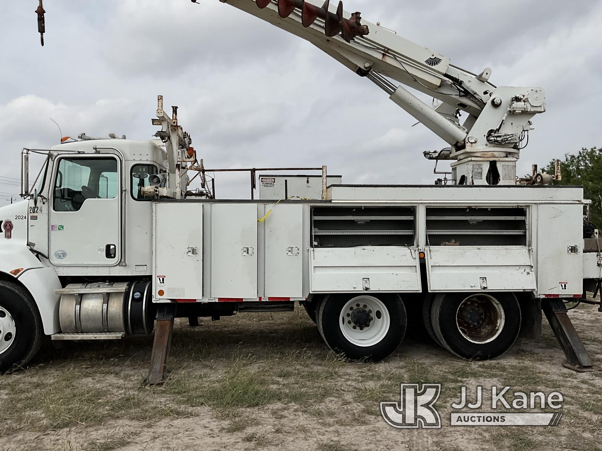 (Weslaco, TX) Terex/Telelect Commander C5048, Digger Derrick rear mounted on 2012 Kenworth T300 T/A