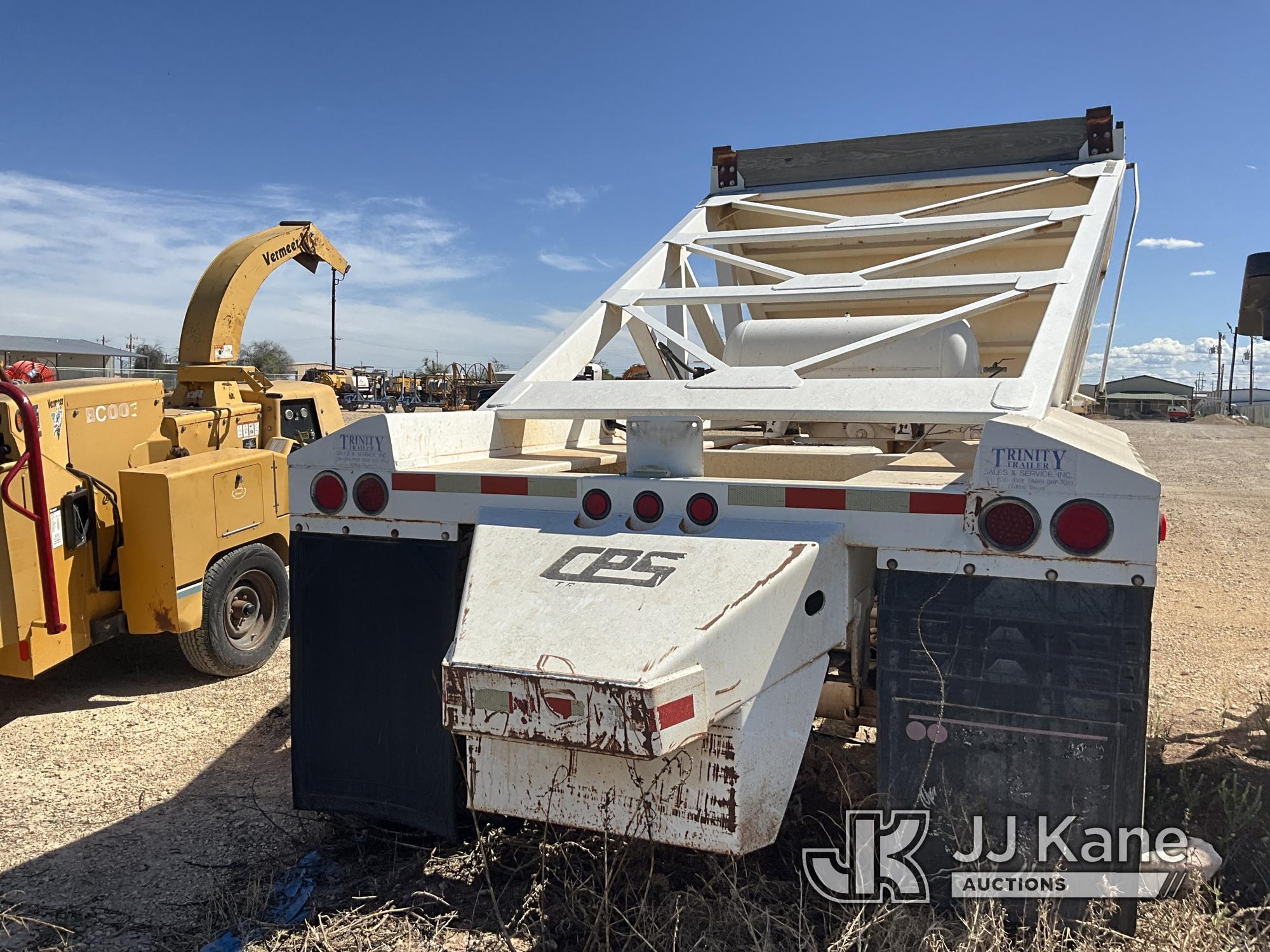 (San Angelo, TX) 2009 Manac LWD40 T/A Belly Dump Trailer Will Pull, Roadworthy, Paint/Body Damage