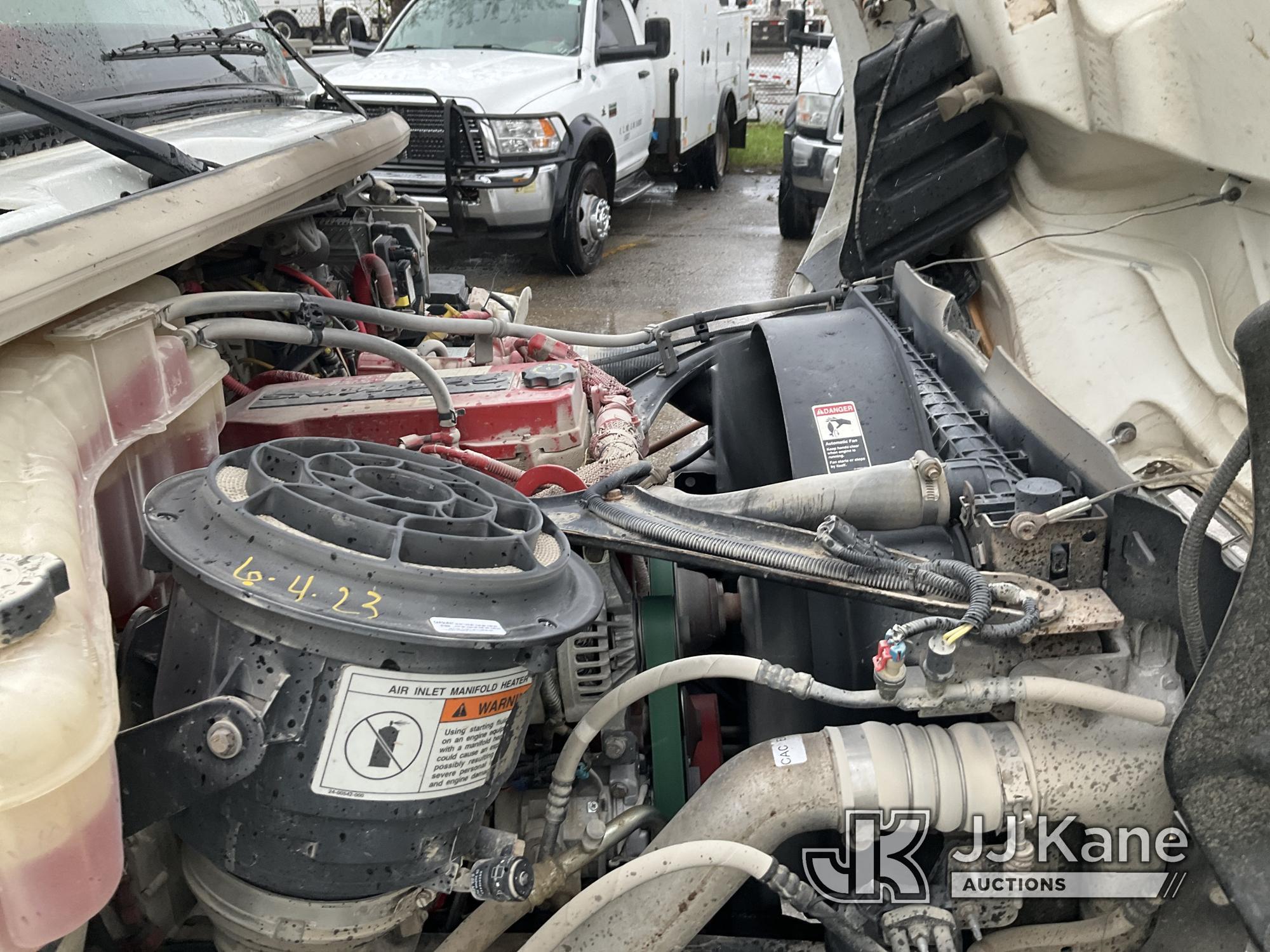 (Kansas City, MO) Altec DC47-TR, Digger Derrick rear mounted on 2014 Freightliner M2 106 Utility Tru