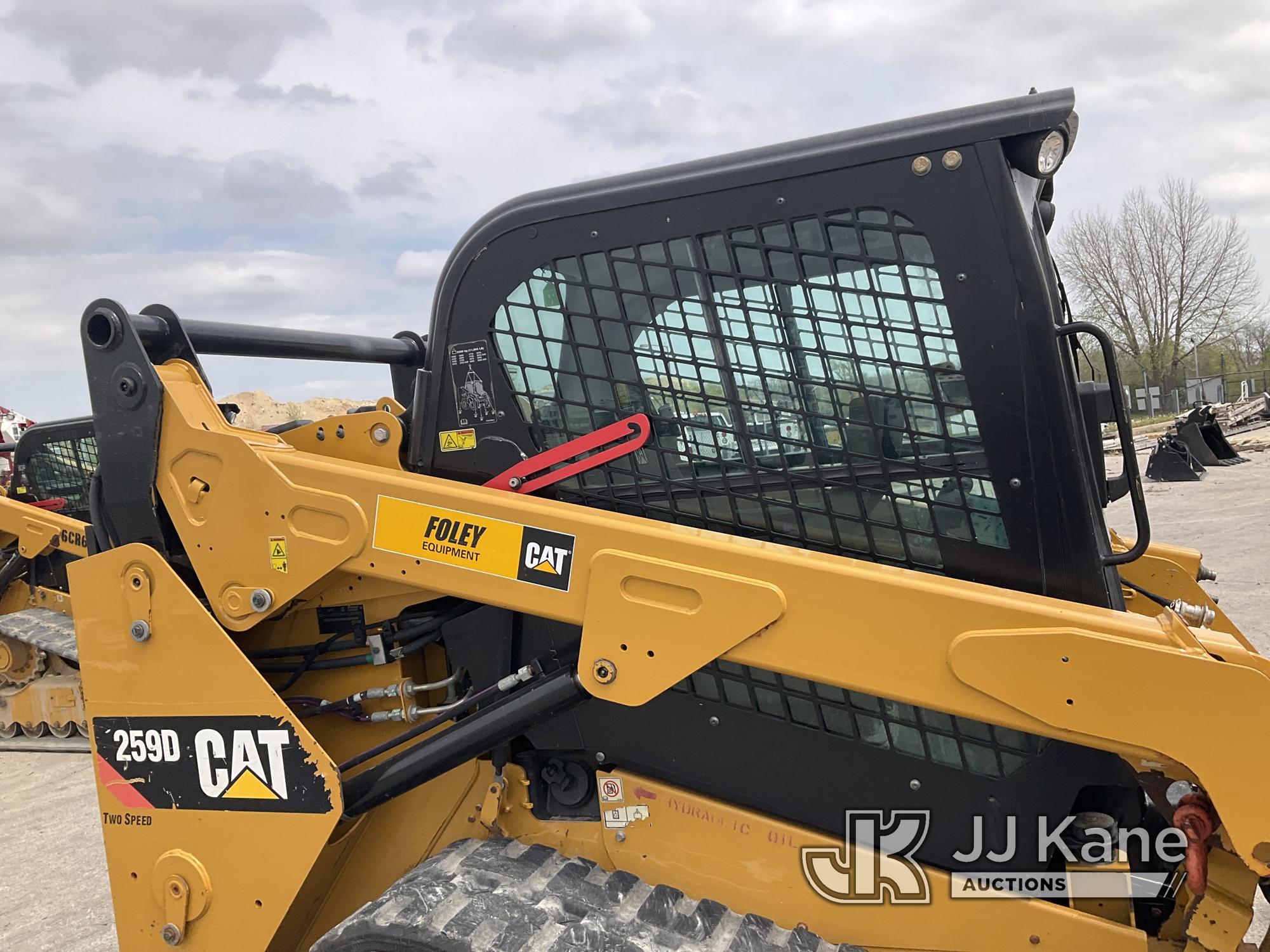 (Kansas City, MO) 2015 Cat 259D Tracked Skid Steer Loader Runs, Moves, & Operates