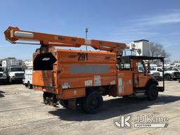 (South Beloit, IL) Altec LRV55, Over-Center Bucket Truck mounted behind cab on 2011 Freightliner M2