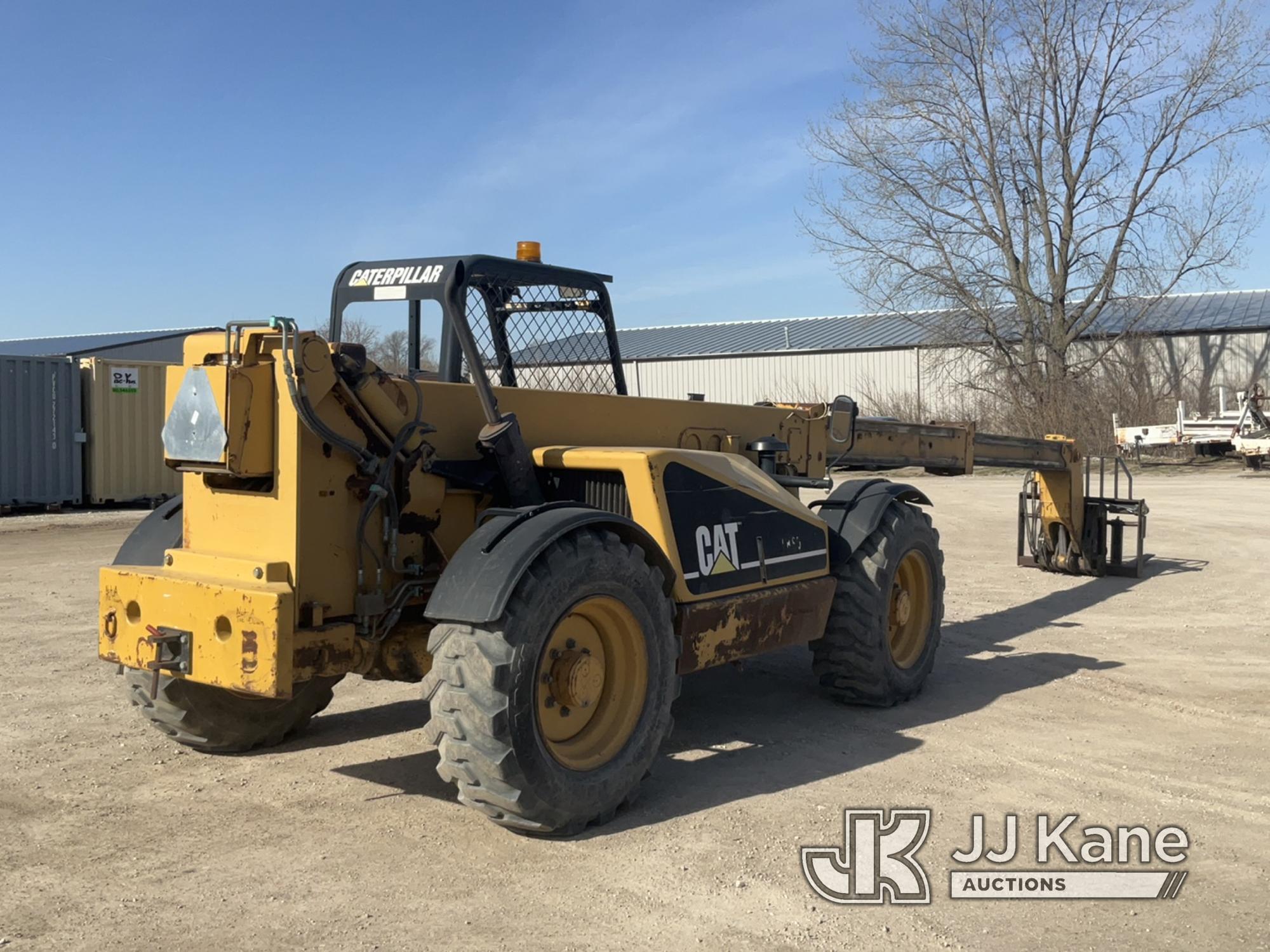 (Des Moines, IA) 2002 Caterpillar TH63 4x4 Rough Terrain Forklift Runs, Moves, Operates