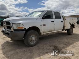 (Shakopee, MN) 2010 Dodge RAM 2500 4x4 Crew-Cab Service Truck Runs & Moves) (Jump to Start) (Exhaust