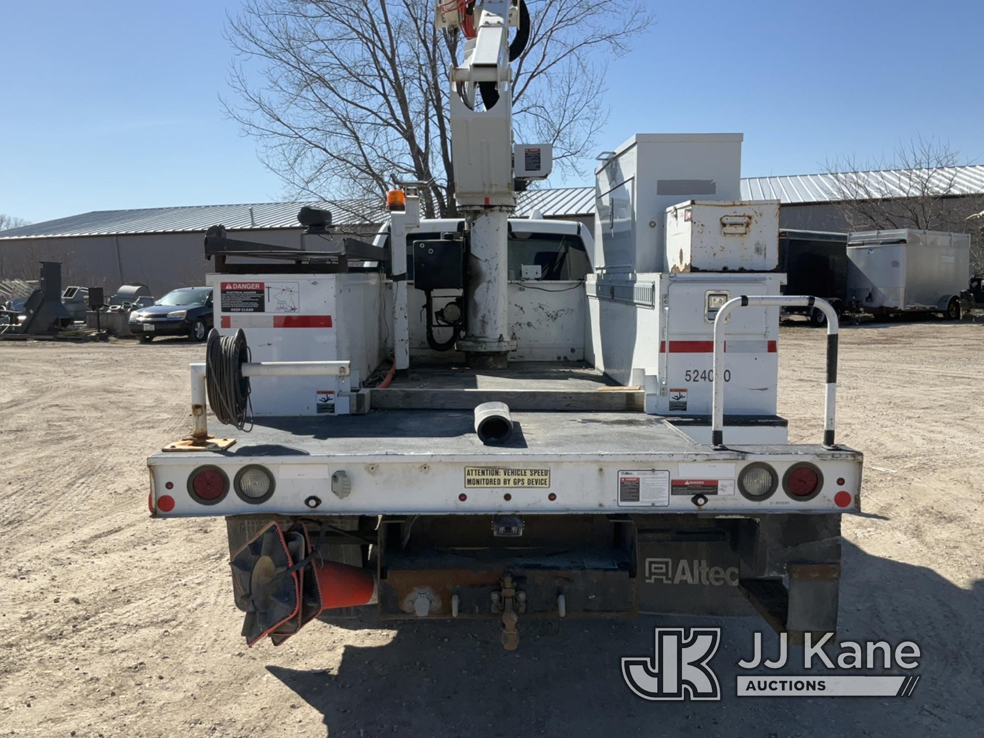 (Des Moines, IA) Altec AT37G, Bucket Truck mounted behind cab on 2016 RAM 5500 4x4 Service Truck Run