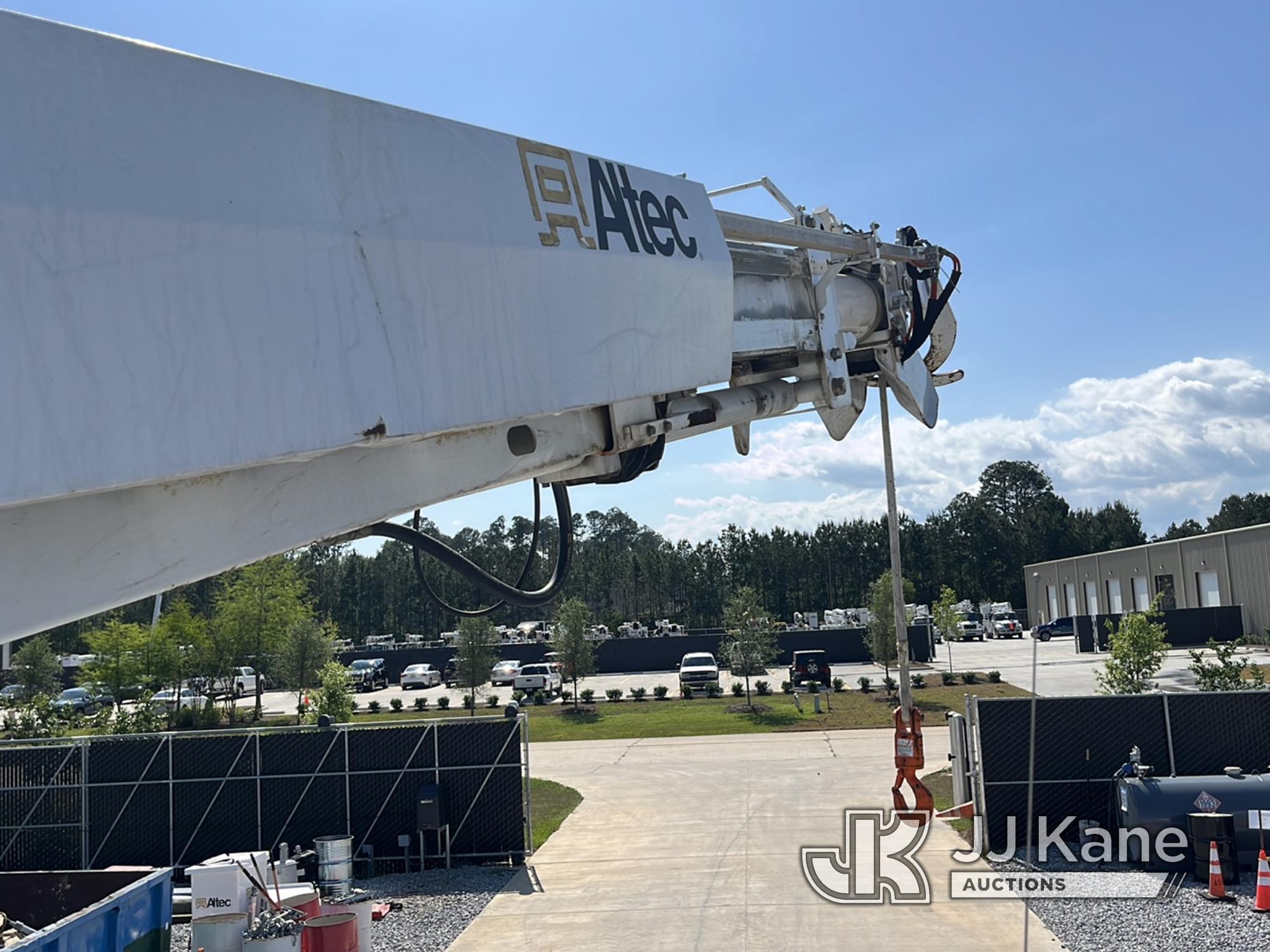 (Covington, LA) Altec DC47-TR, Digger Derrick rear mounted on 2019 Freightliner M2 106 Flatbed/Utili