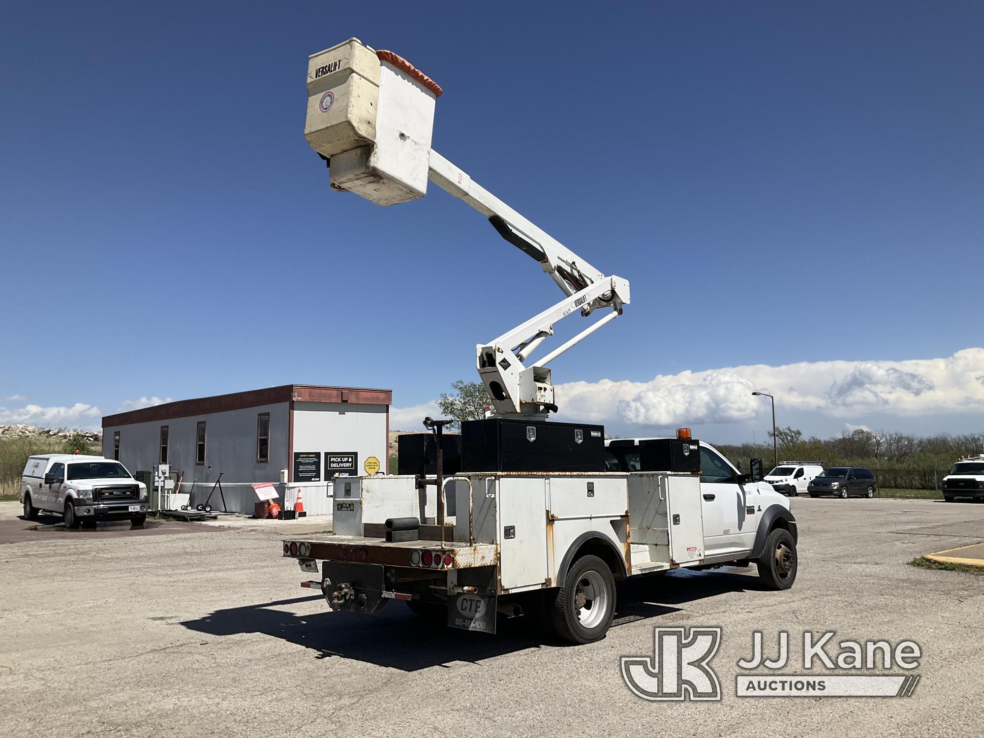 (Kansas City, MO) Versalift SST37, Articulating & Telescopic Bucket center mounted on 2012 Dodge 550