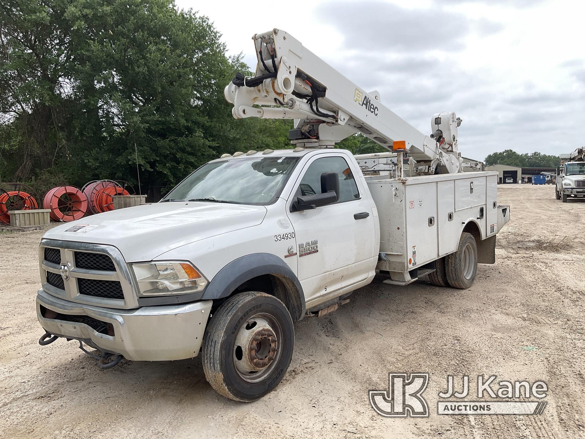 (Cypress, TX) Altec AT40-MH, Articulating & Telescopic Material Handling Bucket Truck mounted behind