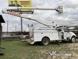 (San Antonio, TX) Altec AA755L, Bucket Truck mounted behind cab on 2008 Ford F750 Utility Truck Star