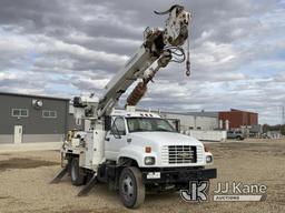 (Bismarck, ND) Terex Commander 4042, Digger Derrick rear mounted on 2001 Chevrolet C7500 Flatbed/Uti