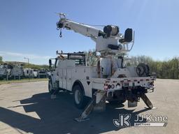 (Kansas City, MO) Altec DM47B-TR, Digger Derrick rear mounted on 2014 FREIGHTLINER M2 106 4x4 Utilit