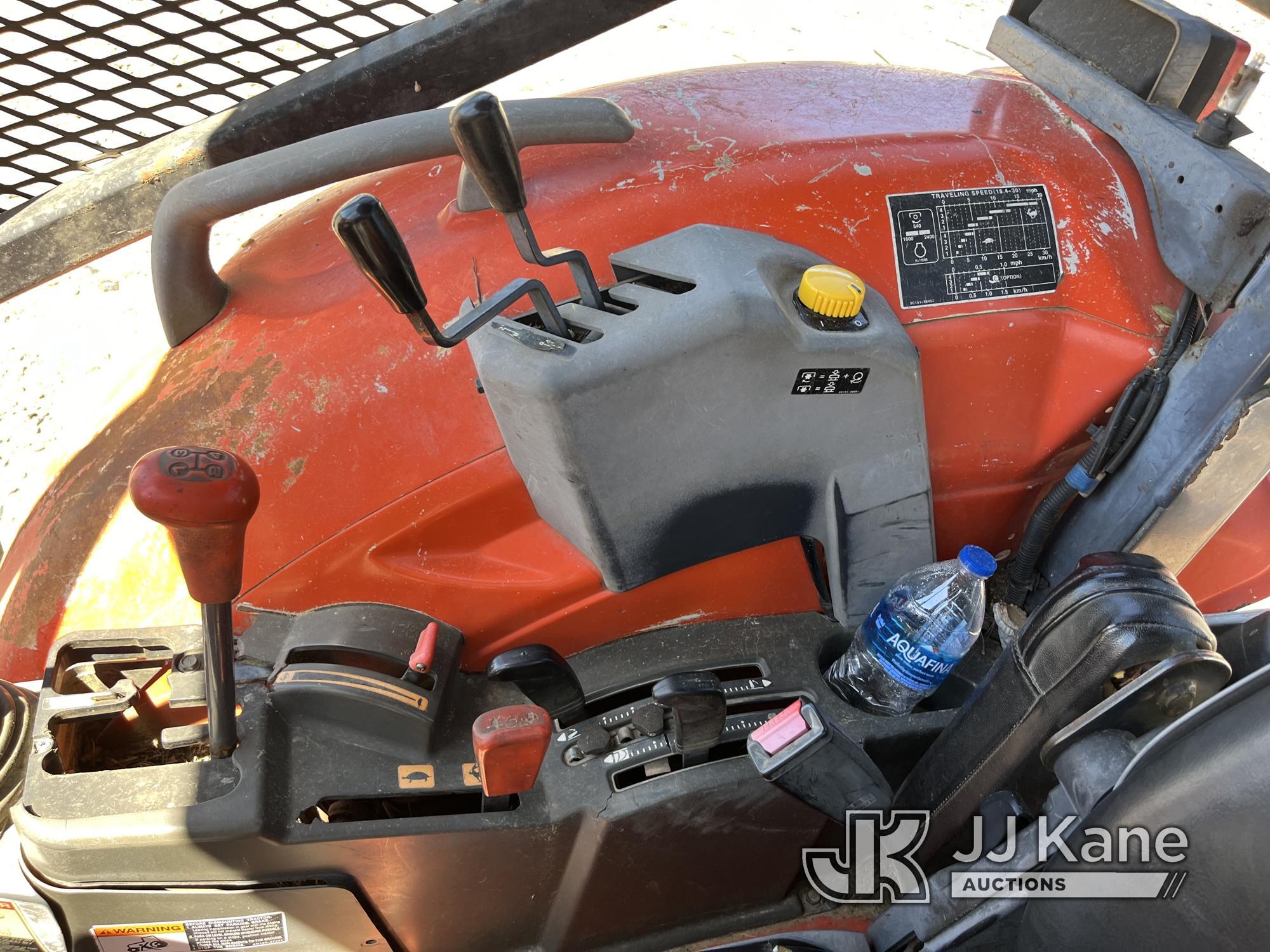 (Farmerville, LA) Kubota M9960 Tractor Loader Runs, Moves & Operates) (Mower Attachment Not Included