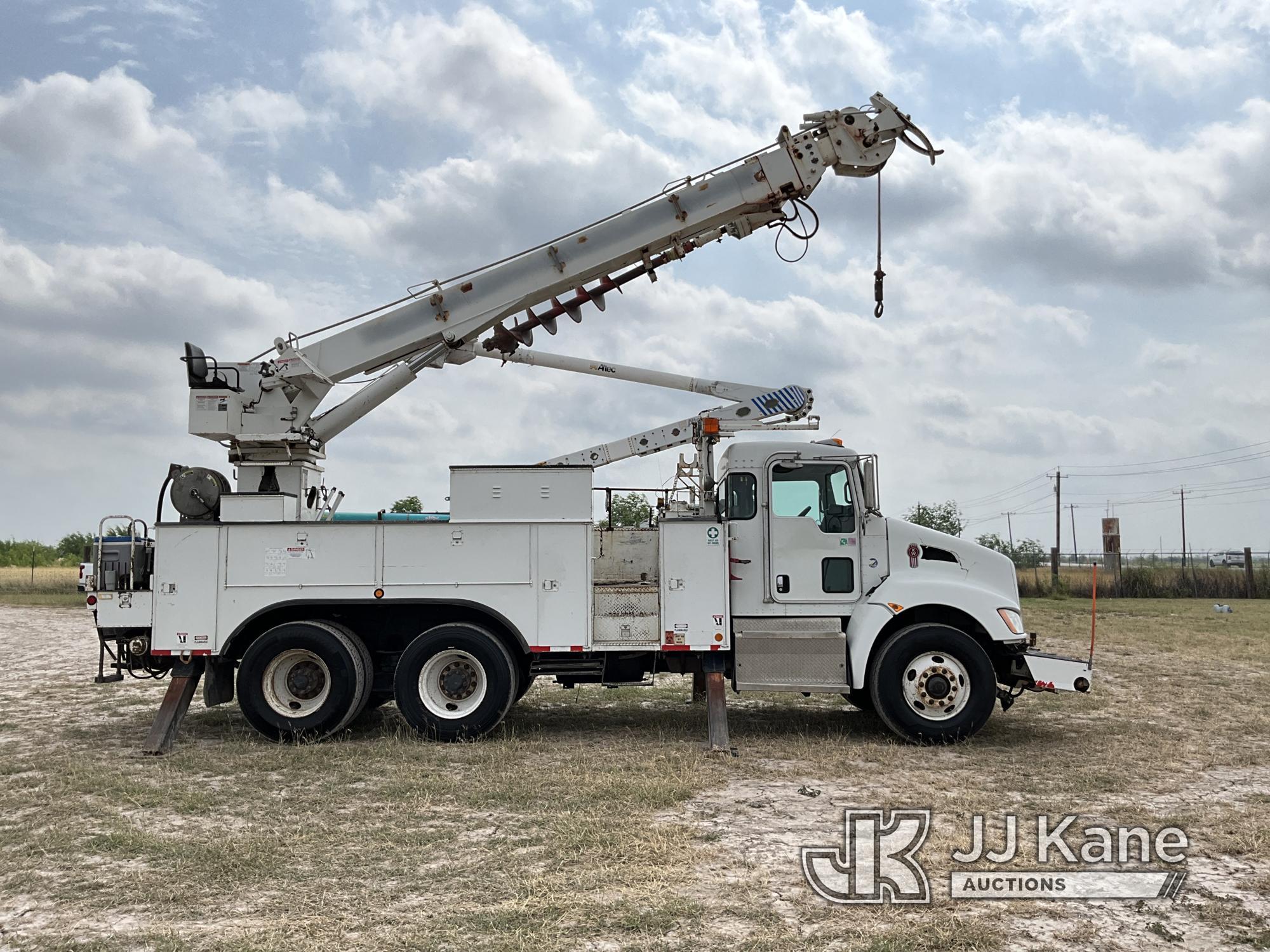 (Weslaco, TX) Terex/Telelect Commander C5048, Digger Derrick rear mounted on 2012 Kenworth T300 T/A