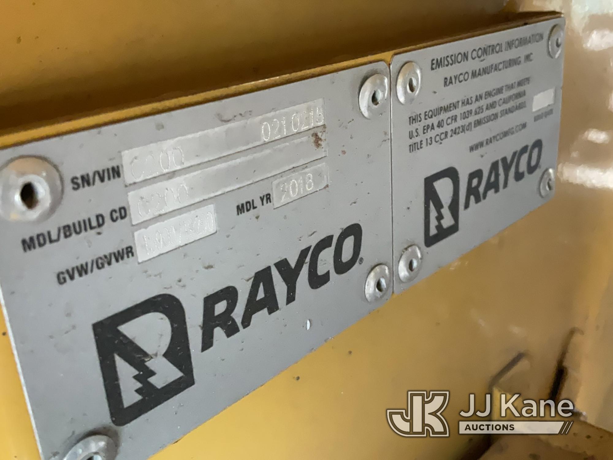 (Superior, WI) 2018 Rayco C200 Tracked Skid Steer Loader, Item 1415108 is attached. PLEASE SELL TOGE