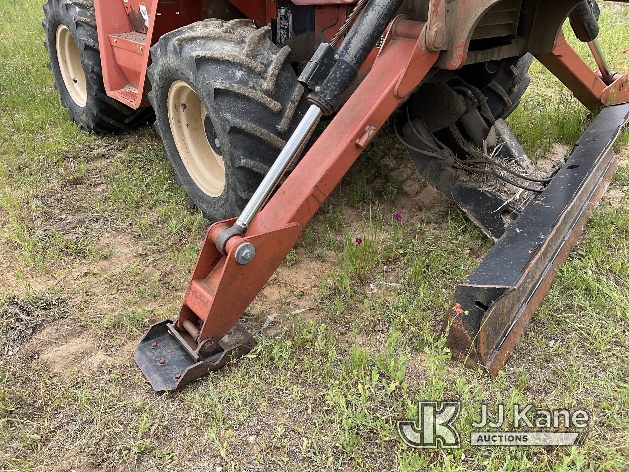 (Fredericksburg, TX) 2008 Ditch Witch RT115 Rubber Tired Trencher Runs, Moves and Operates, Rear Tir