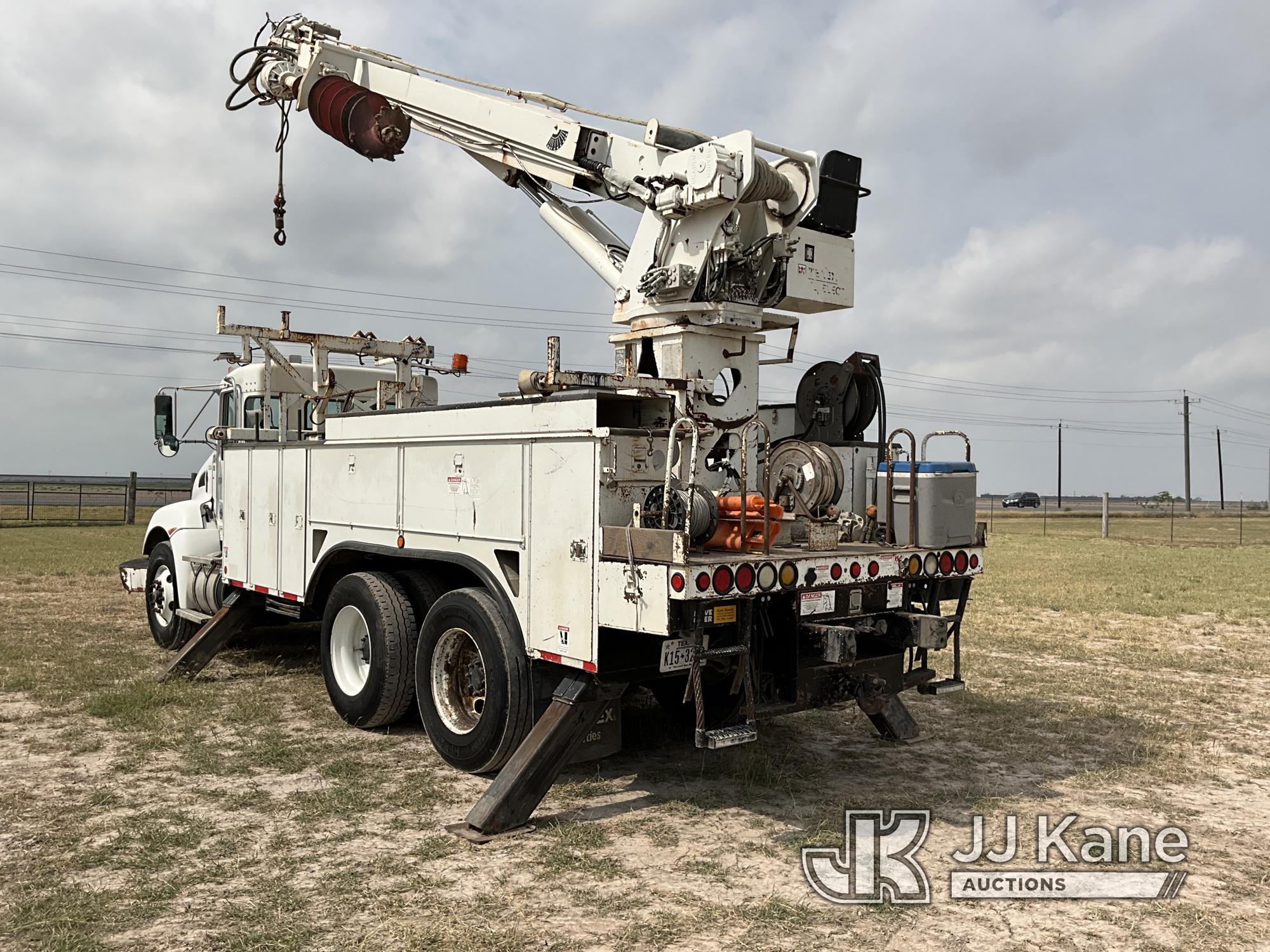 (Weslaco, TX) Terex/Telelect Commander C5048, Digger Derrick rear mounted on 2012 Kenworth T300 T/A