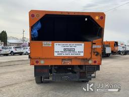 (South Beloit, IL) 2012 Ford F750 Chipper Dump Truck Runs, Moves & Upper Operates) (Check Engine Lig