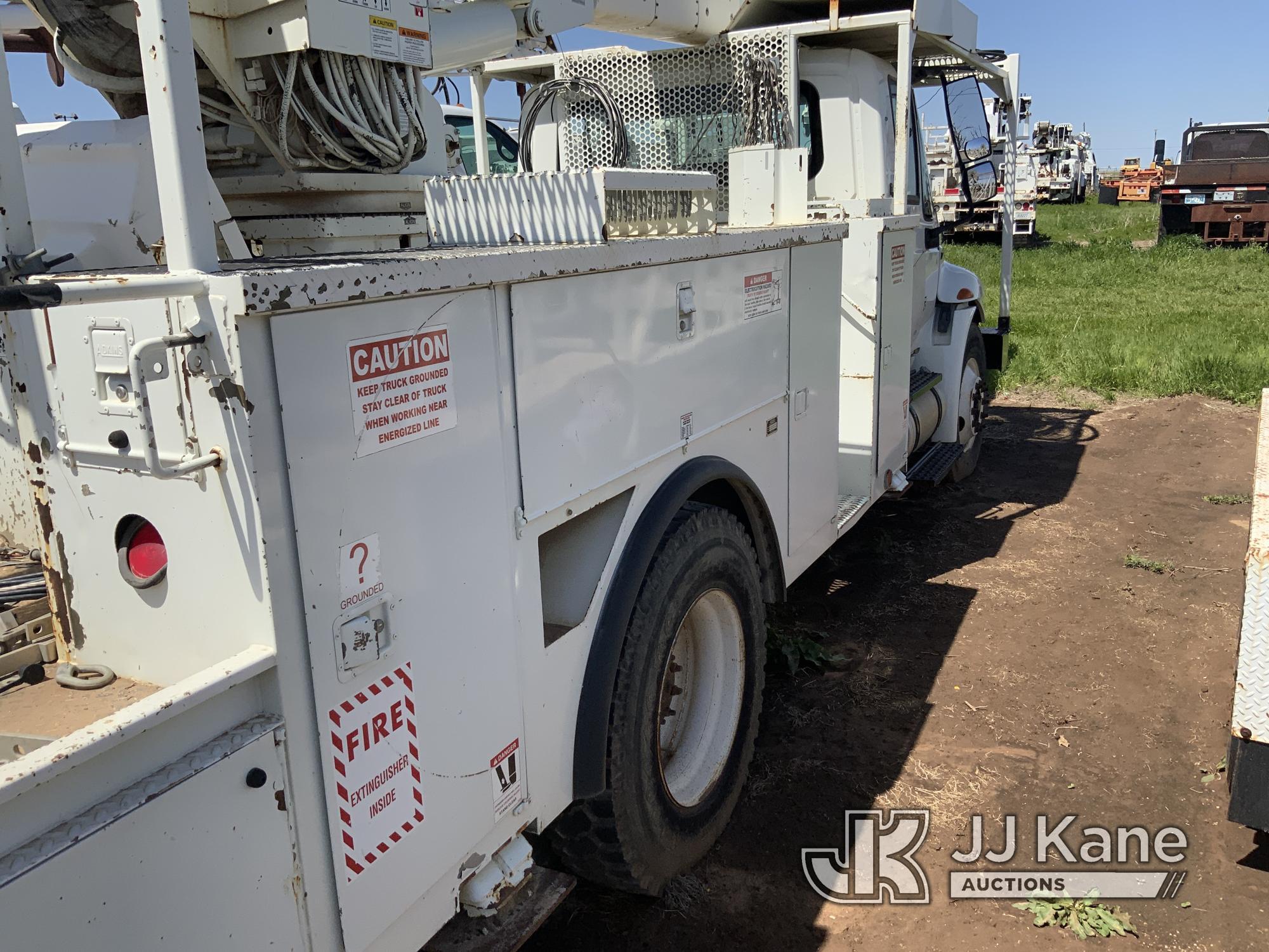 (Yukon, OK) HiRanger 5TC-55, Material Handling Bucket Truck rear mounted on 2014 International 4300