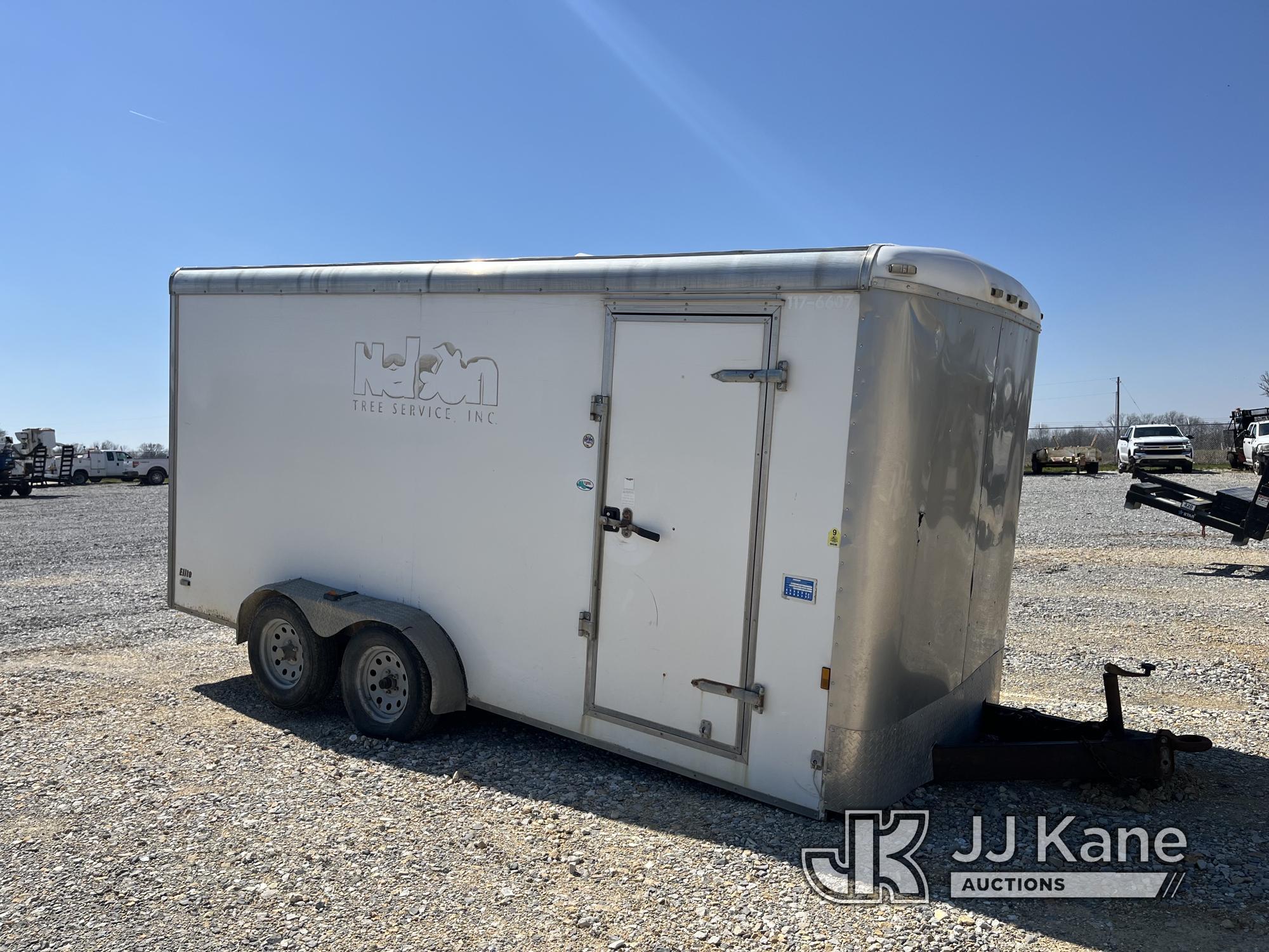 (Hawk Point, MO) 2016 Forest River T/A Enclosed Trailer No Title) (Seller States: Needs New Axle & B