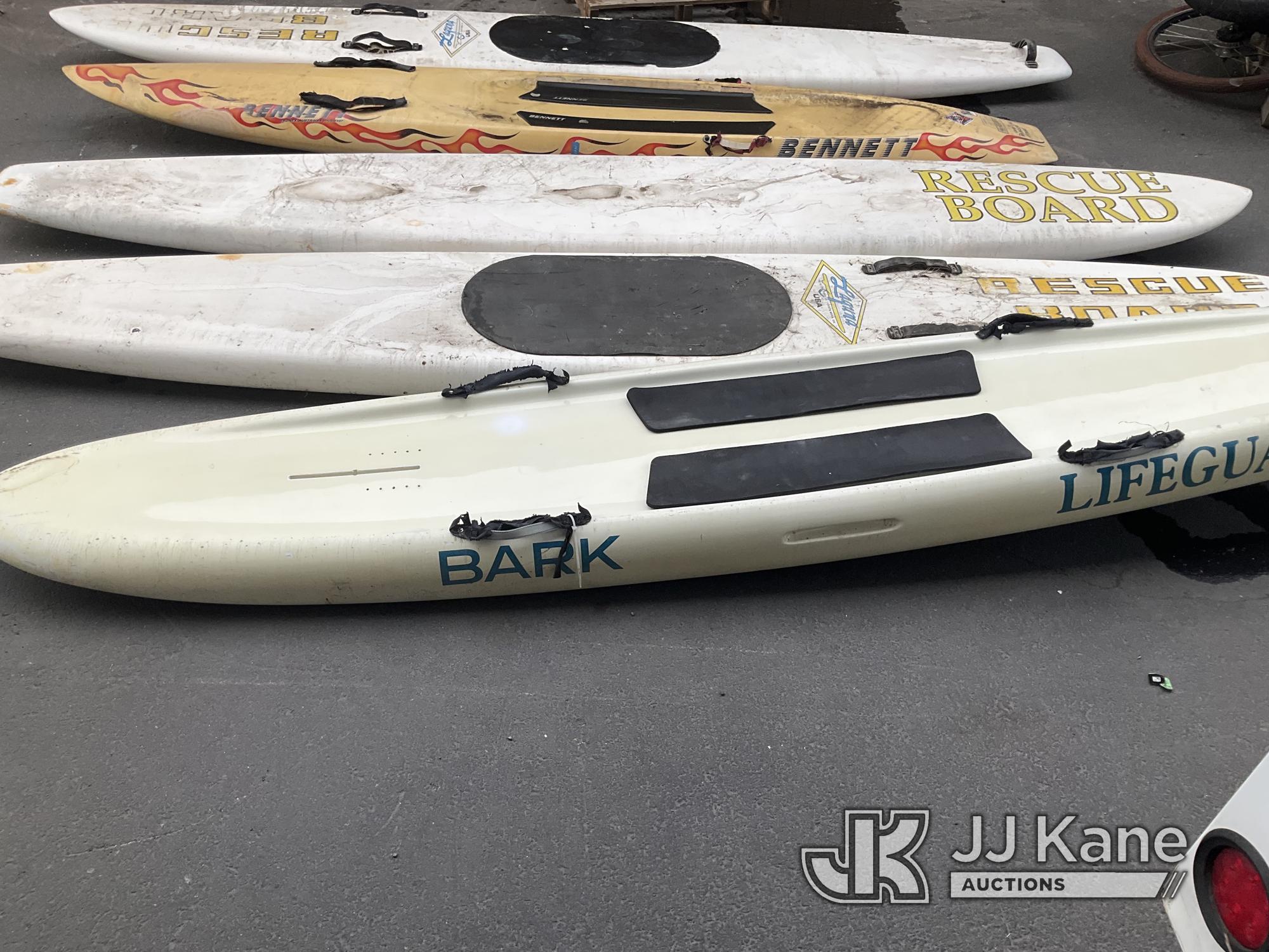 (Jurupa Valley, CA) 5 Paddle-boards / Surfboards (Used) NOTE: This unit is being sold AS IS/WHERE IS