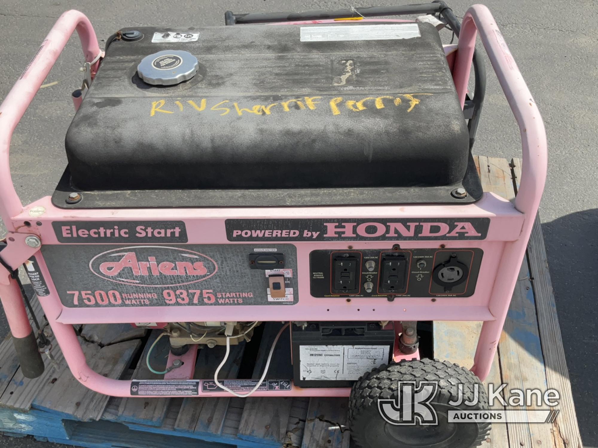 (Jurupa Valley, CA) Ariens 7500 Generator (Used) NOTE: This unit is being sold AS IS/WHERE IS via Ti