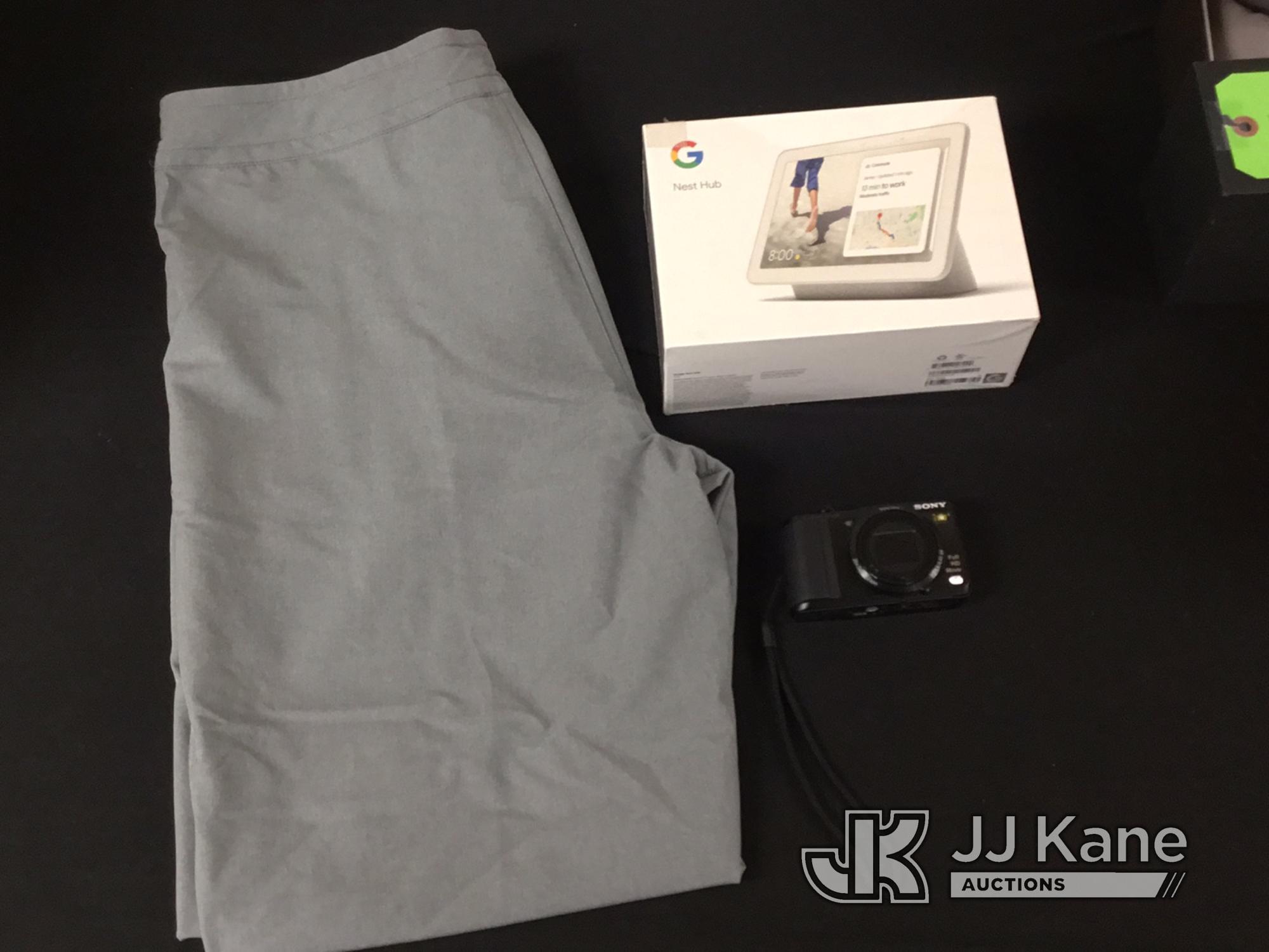 (Jurupa Valley, CA) Google nest hub | camera | pants (New/used) NOTE: This unit is being sold AS IS/