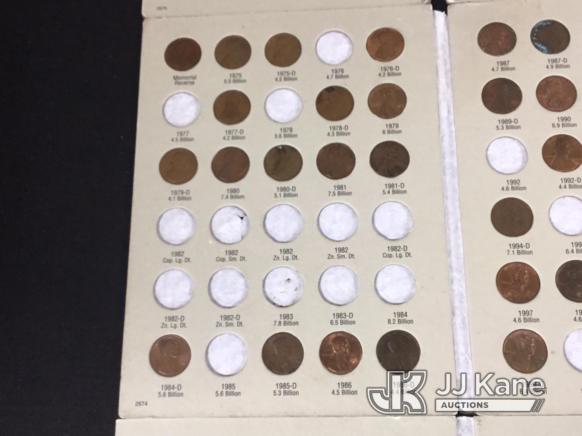 (Jurupa Valley, CA) Books of coins (Used) NOTE: This unit is being sold AS IS/WHERE IS via Timed Auc