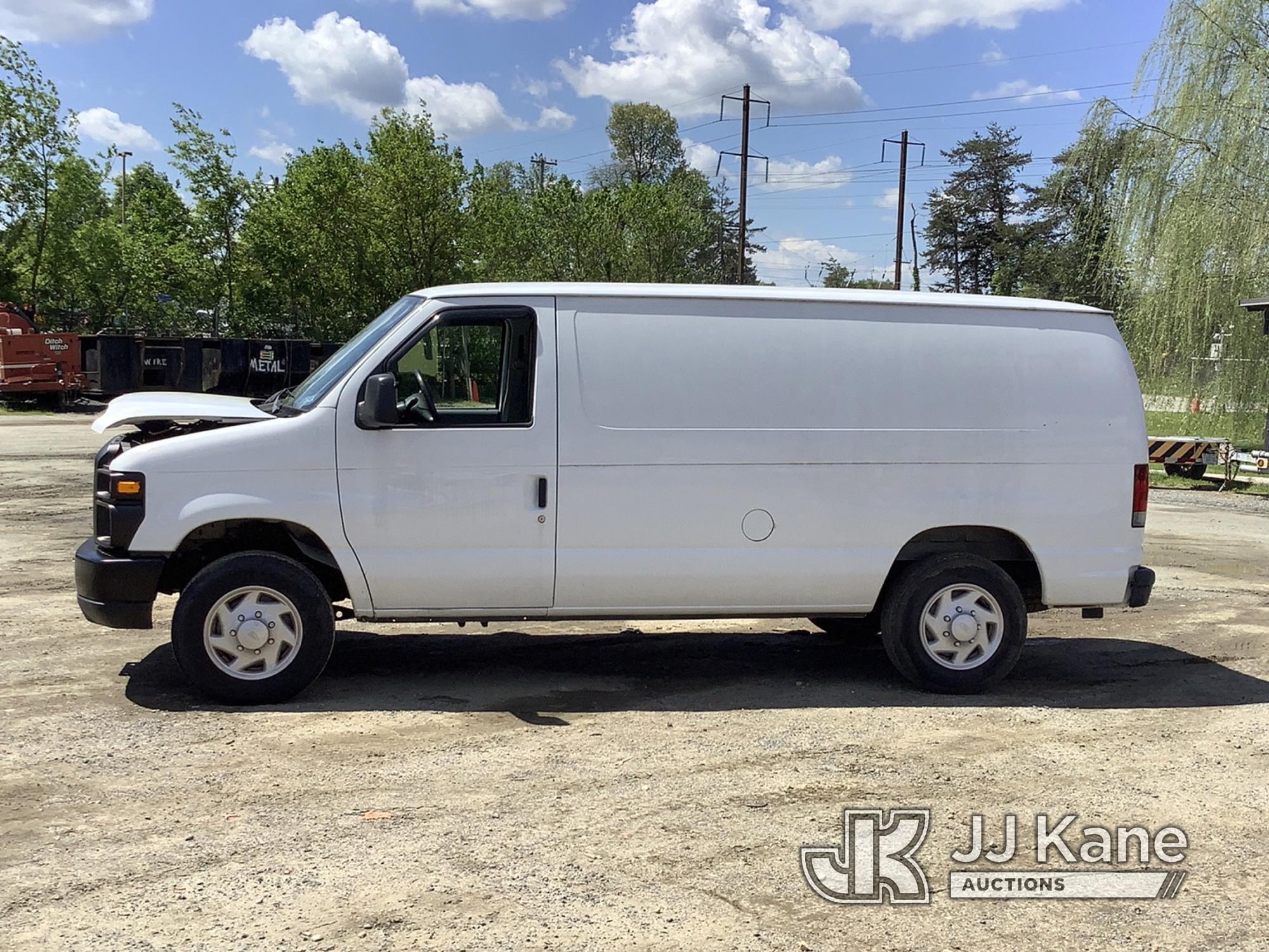 (Harmans, MD) 2008 Ford E150 Cargo Van Runs & Moves, Only Runs On Jump Pack, Rust & Body Damage