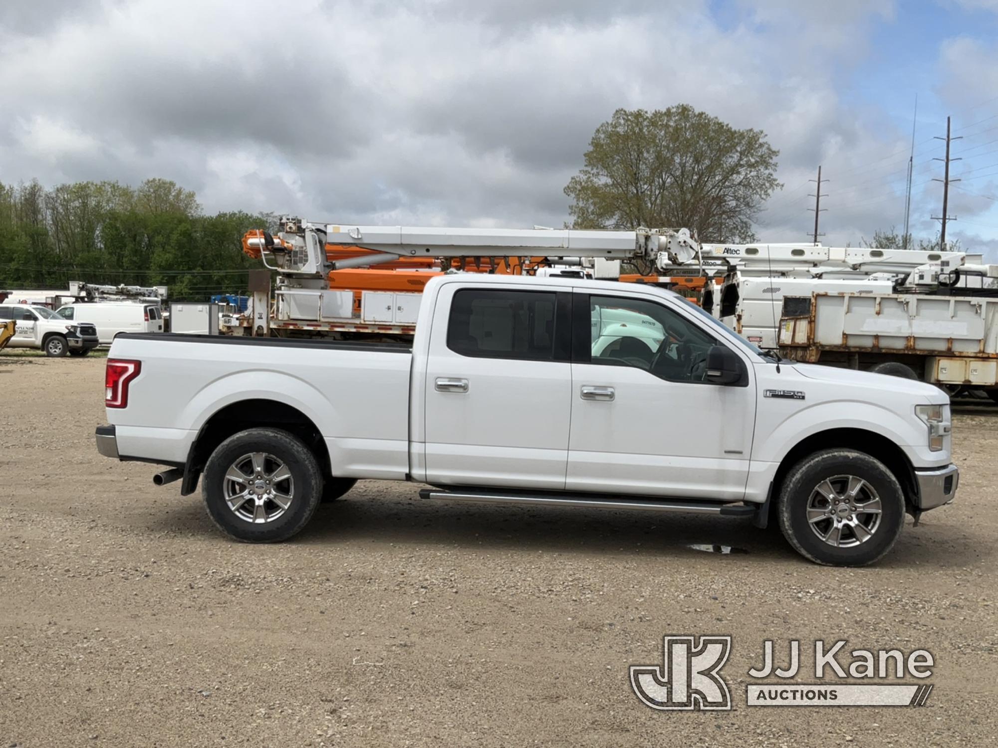 (Charlotte, MI) 2015 Ford F150 4x4 Crew-Cab Pickup Truck Runs, Moves