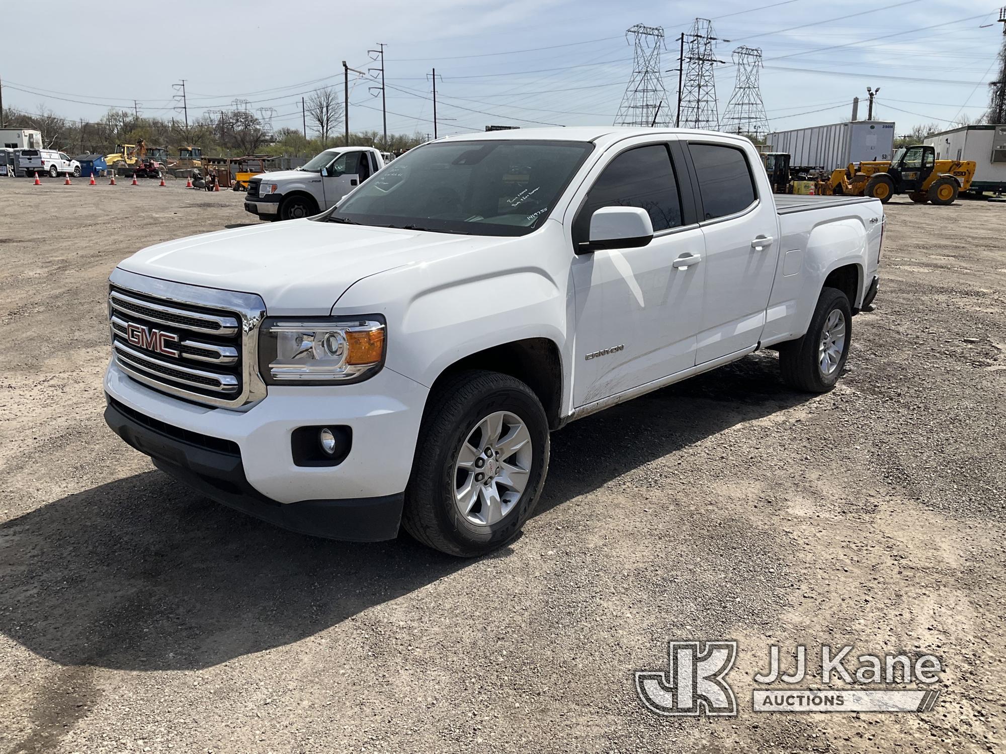 (Plymouth Meeting, PA) 2017 GMC Canyon 4x4 Crew-Cab Pickup Truck Runs & Moves, Body & Rust Damage