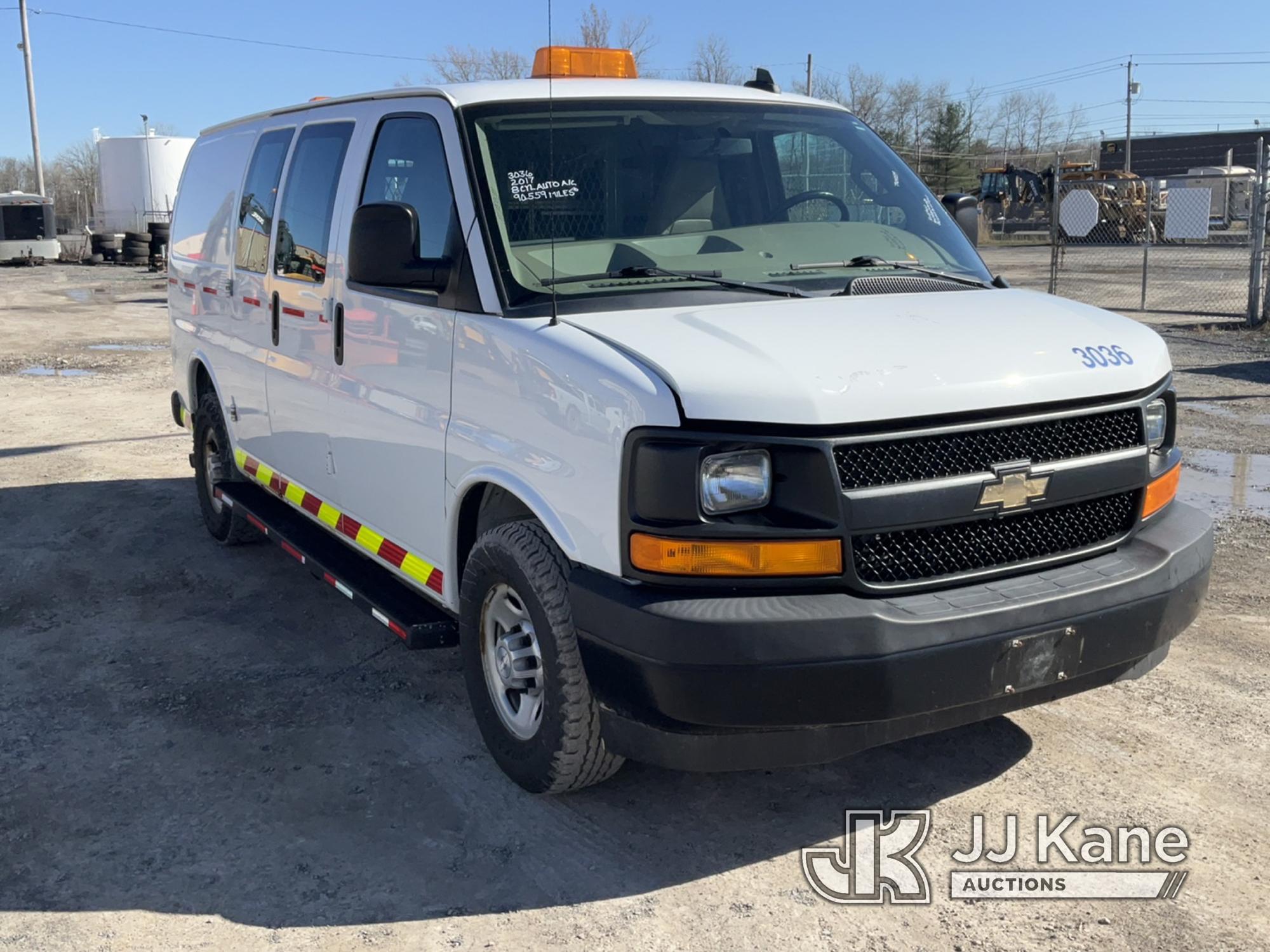 (Rome, NY) 2017 Chevrolet Express G2500 Cargo Van Runs & Moves, Body & Rust Damage, Oil Leak, DO NOT