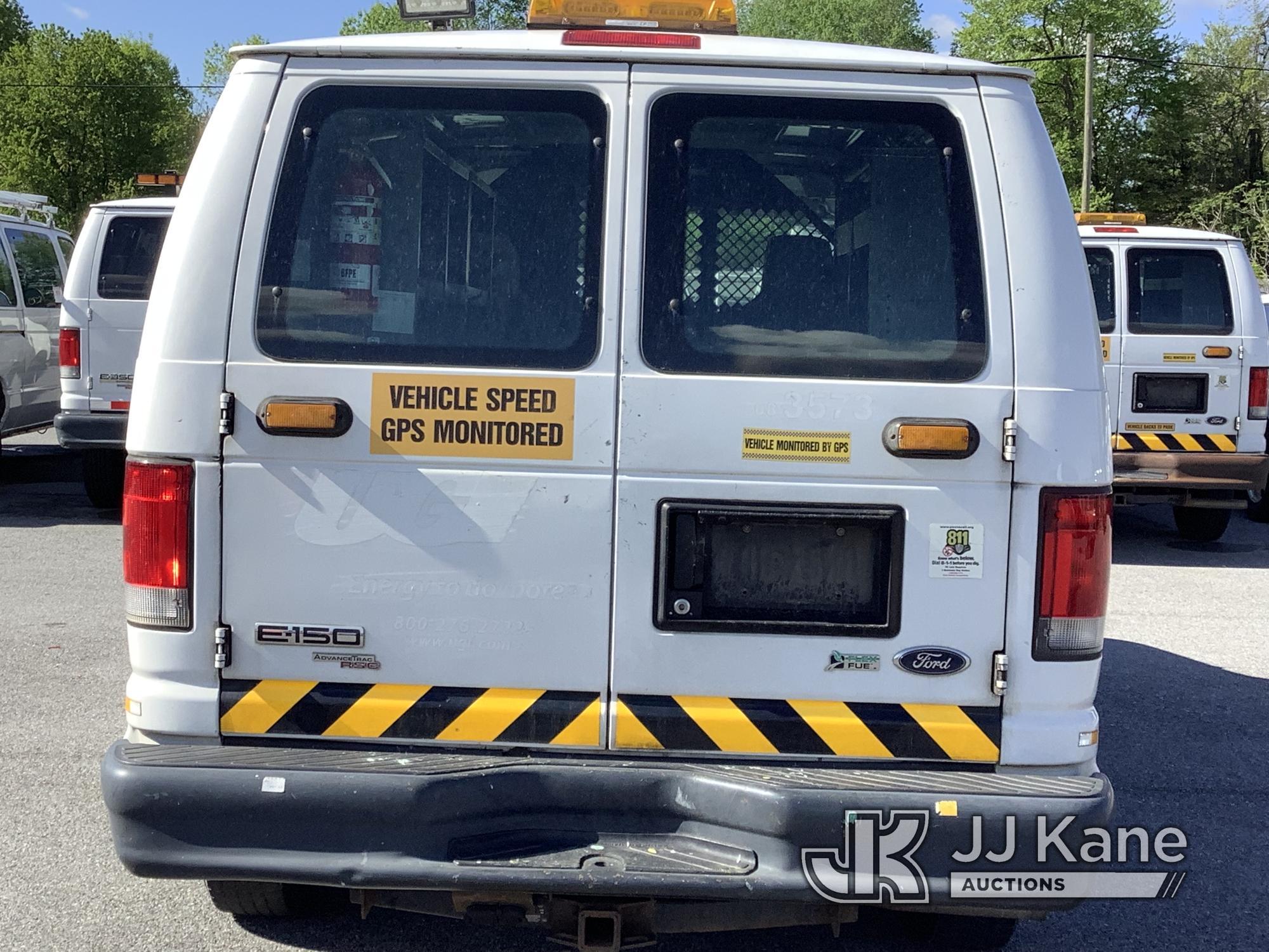 (Chester Springs, PA) 2014 Ford E150 Cargo Van Runs & Moves, TPS Light On, Rust & Body Damage) (Insp