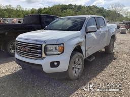 (Smock, PA) 2016 GMC Canyon 4x4 Crew-Cab Pickup Truck Title Delay) (Wrecked, Runs, Not Moving, No St