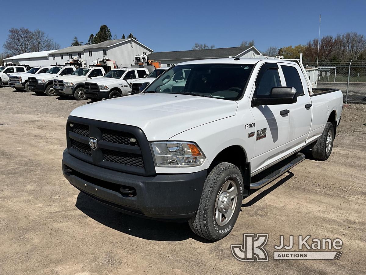 (Rosebush, MI) 2014 RAM 2500 4x4 Crew- Cab Pickup Truck Runs & Moves) (Jump To Start. Engine Issues,