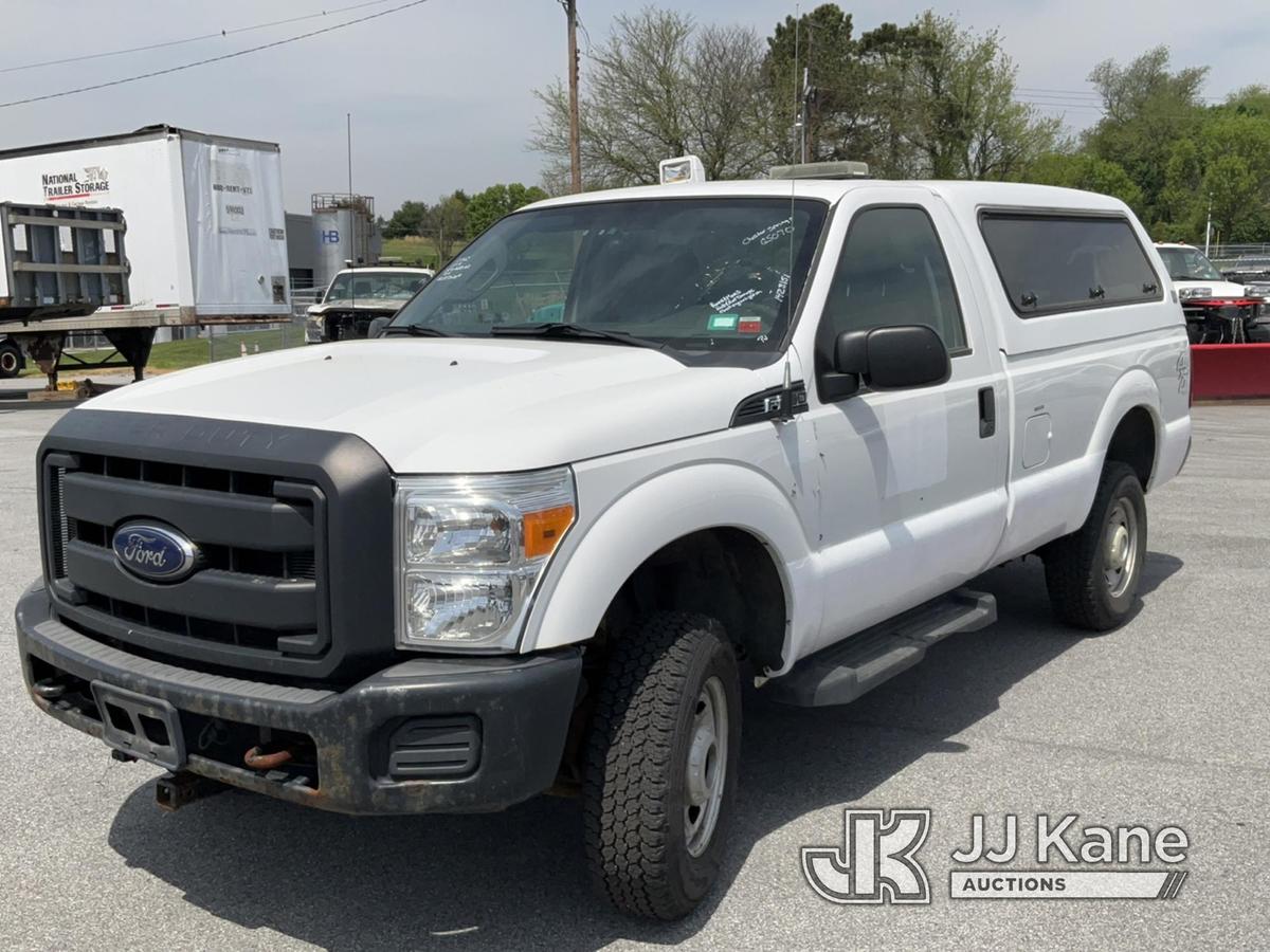 (Chester Springs, PA) 2014 Ford F250 4x4 Pickup Truck Runs & Moves, Body & Rust Damage, Check Engine