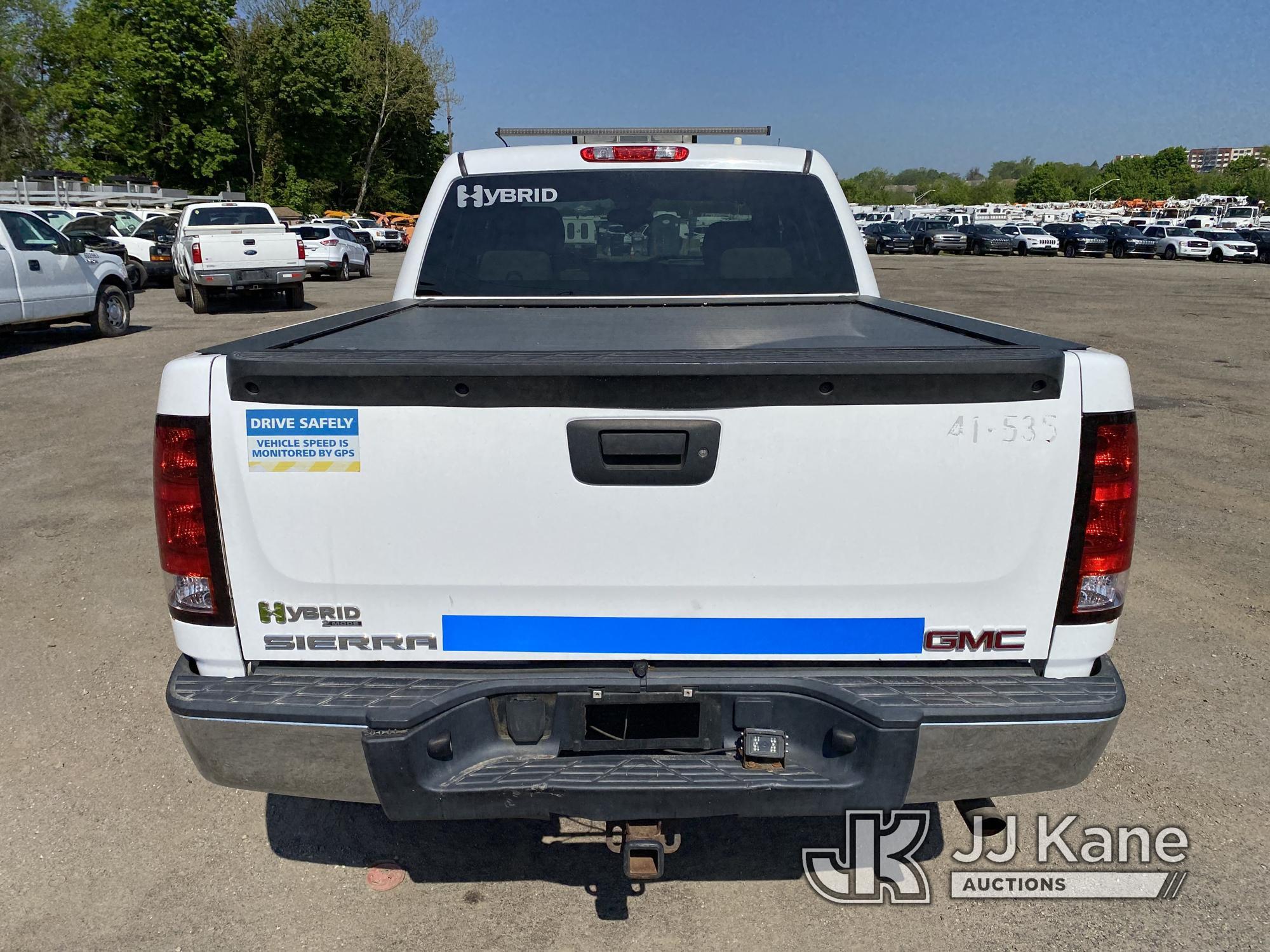 (Plymouth Meeting, PA) 2009 GMC Sierra Hybrid 4x4 Crew-Cab Pickup Truck Runs & Moves, Check Engine L